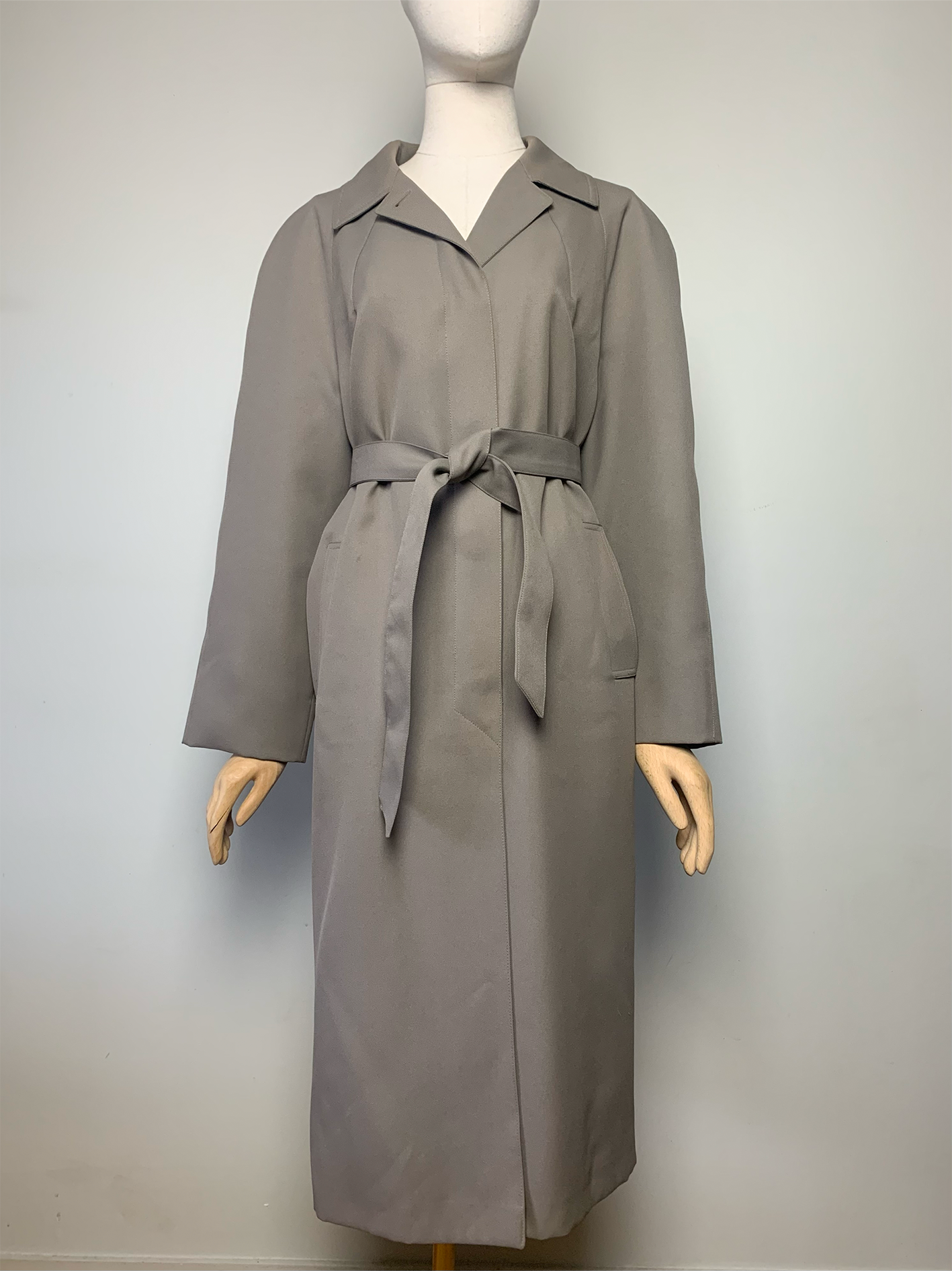 Manteau trench gris taupe vintage Arielle