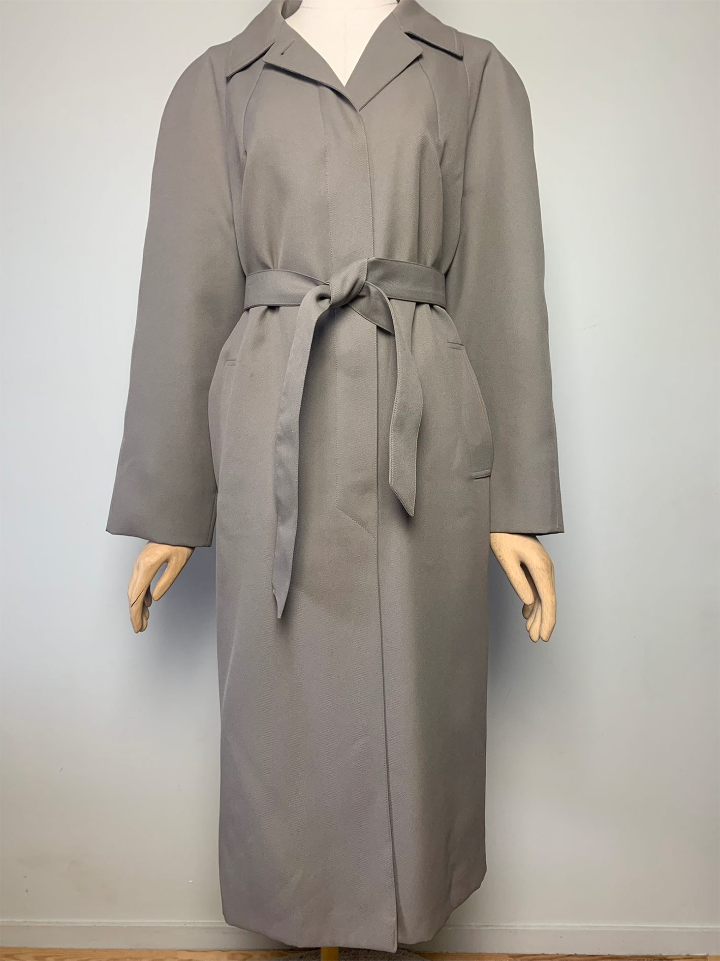Manteau trench gris taupe vintage Arielle