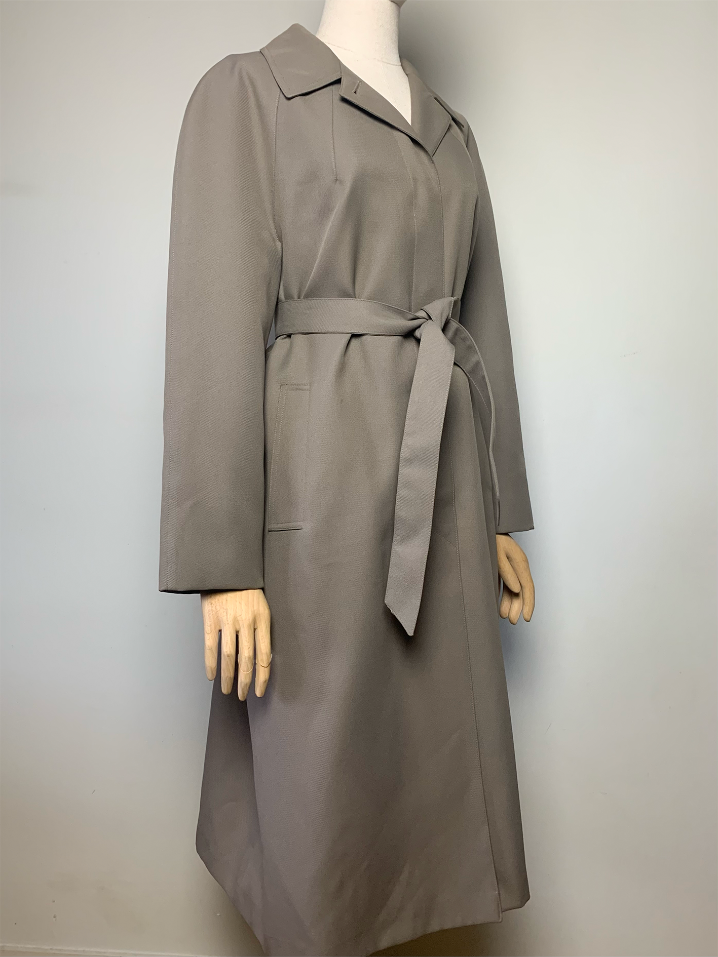Manteau trench gris taupe vintage Arielle
