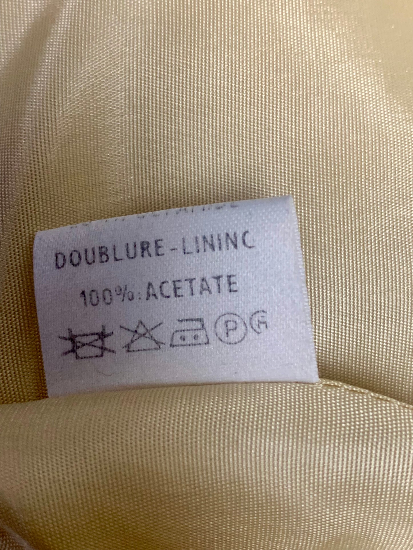 Manteau Vintage en Laine Fabriqué en France - Butter Yellow - T. 38
