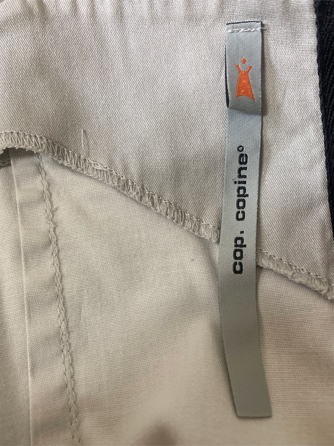 Robe chic grise avec empiècement Cop Copine