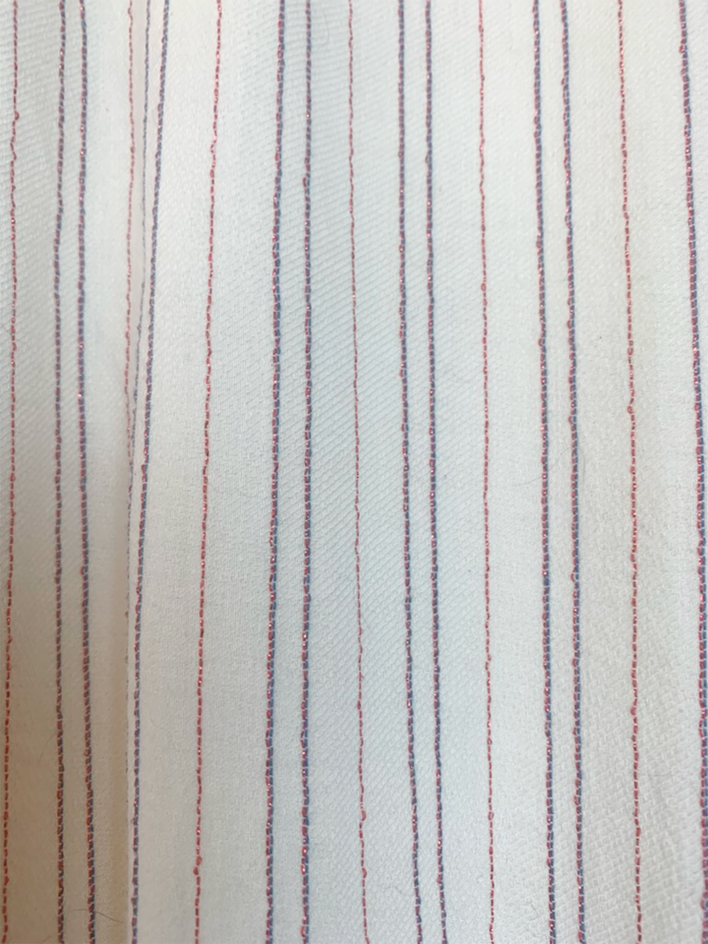 Robe en coton biologique et lin crème beige rayée Ekyog