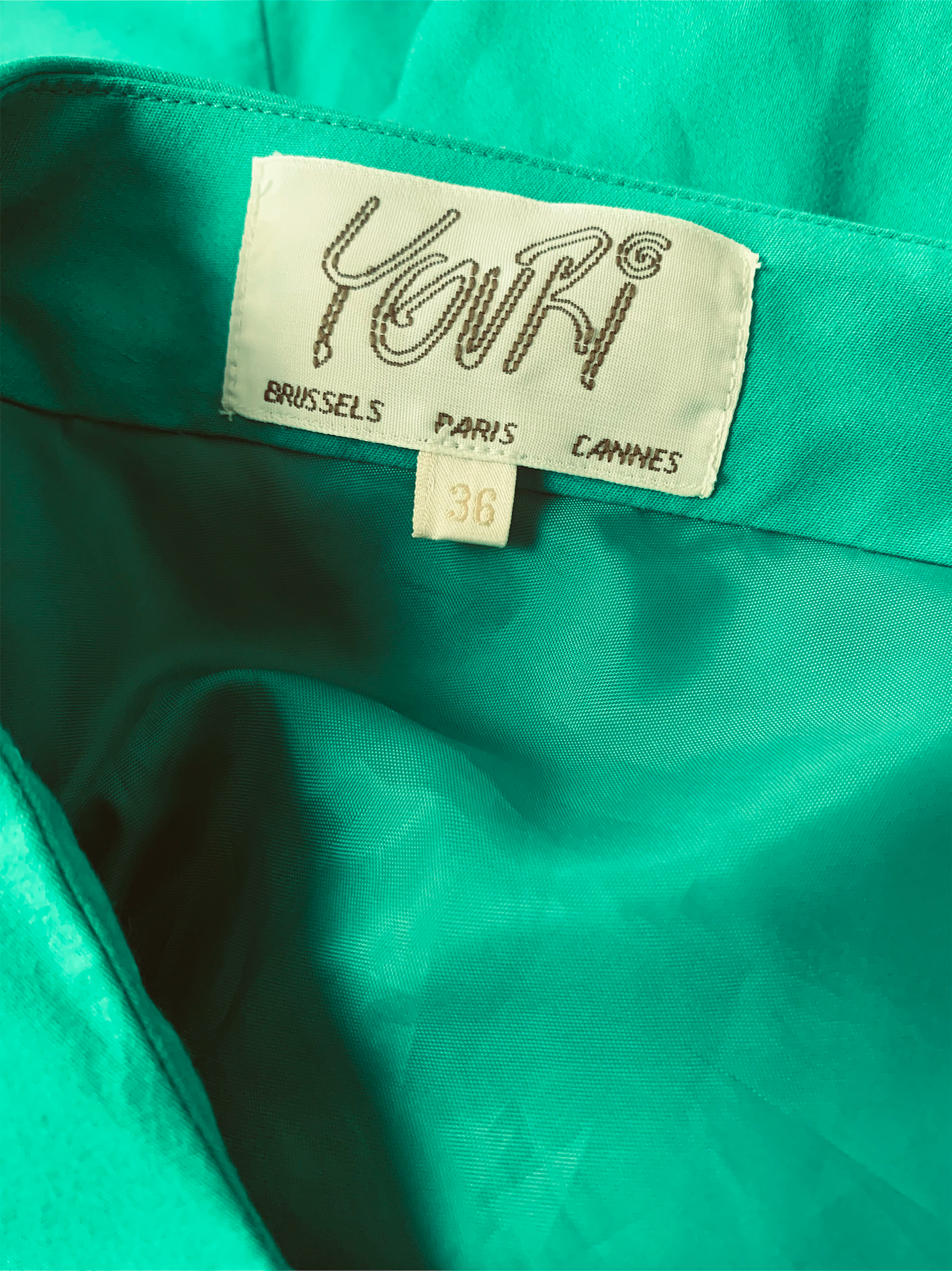 Robe verte nœuds dans le dos vintage années 80 90 Youri