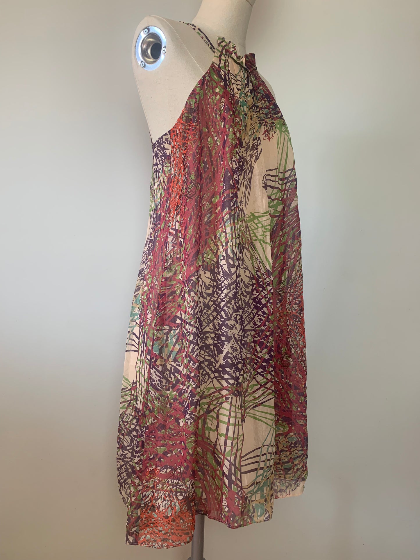 Robe en soie imprimée sans manches Les Petites…Collections