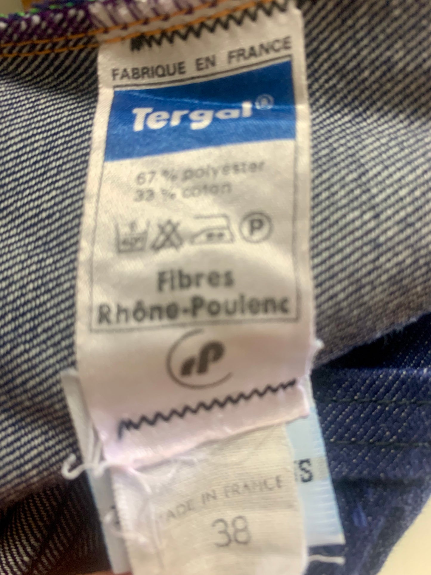 Jean femme indigo workwear utility vintage