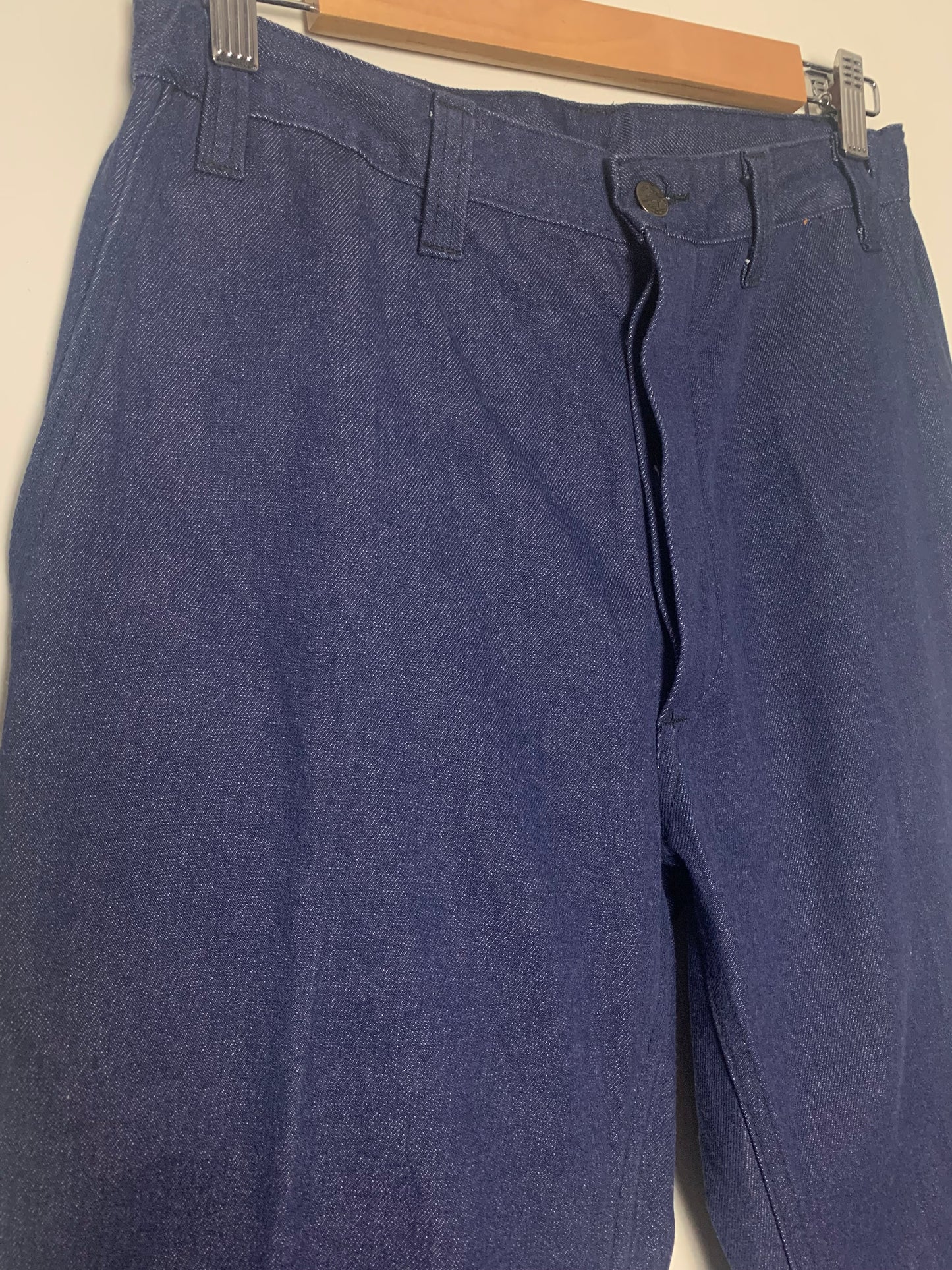 Jean femme indigo workwear utility vintage