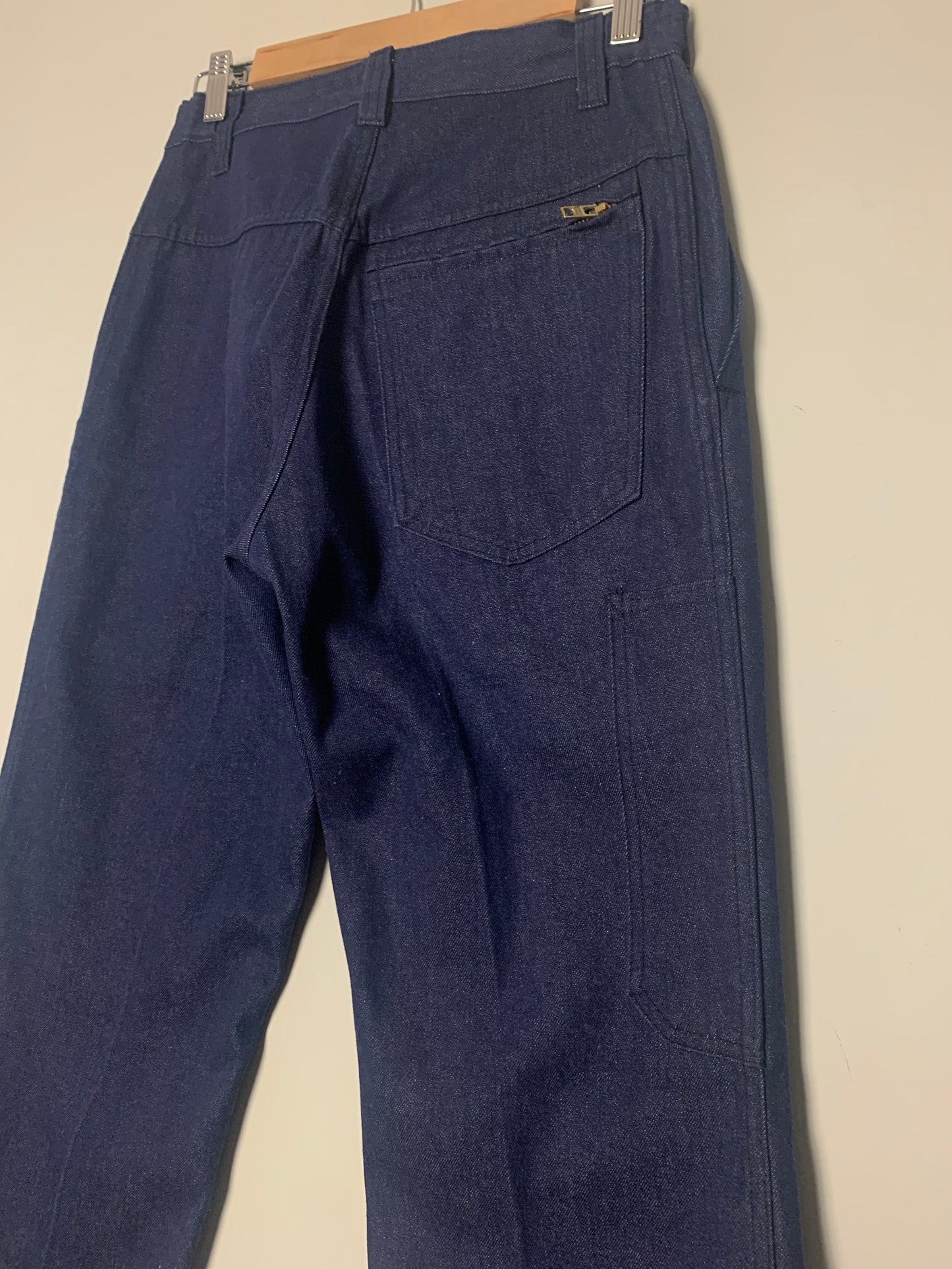 Jean femme indigo workwear utility vintage