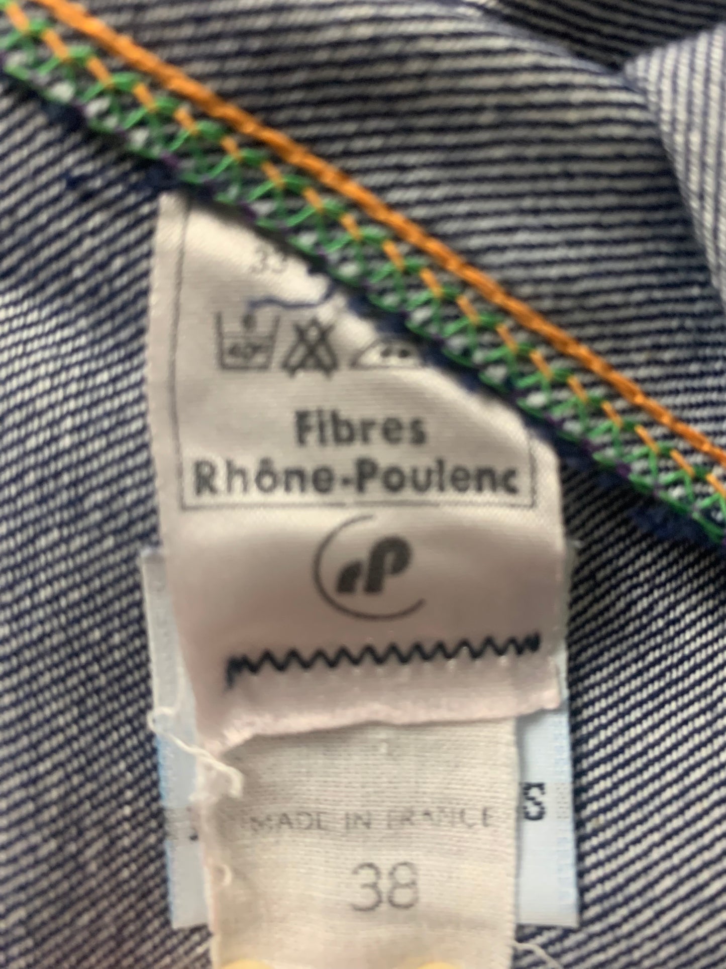 Jean femme indigo workwear utility vintage