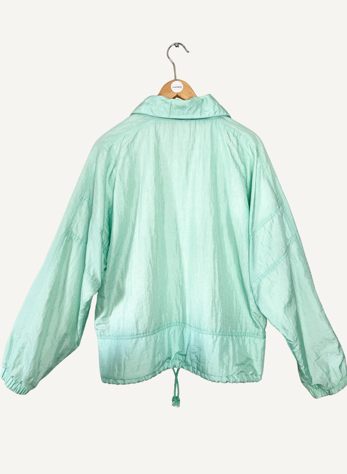 Blouson coupe-vent vintage années 80 90 vert menthe pastel Ellesse _T36 à 40