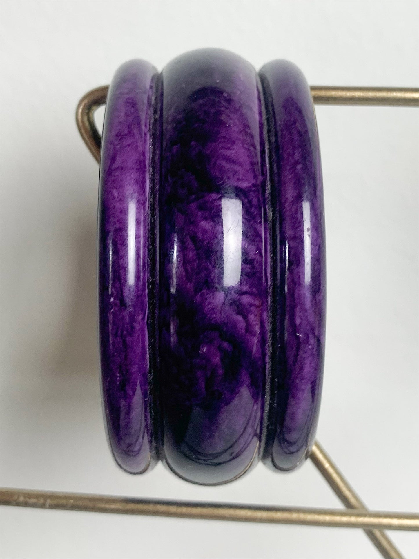 Bracelet manchette violet vintage