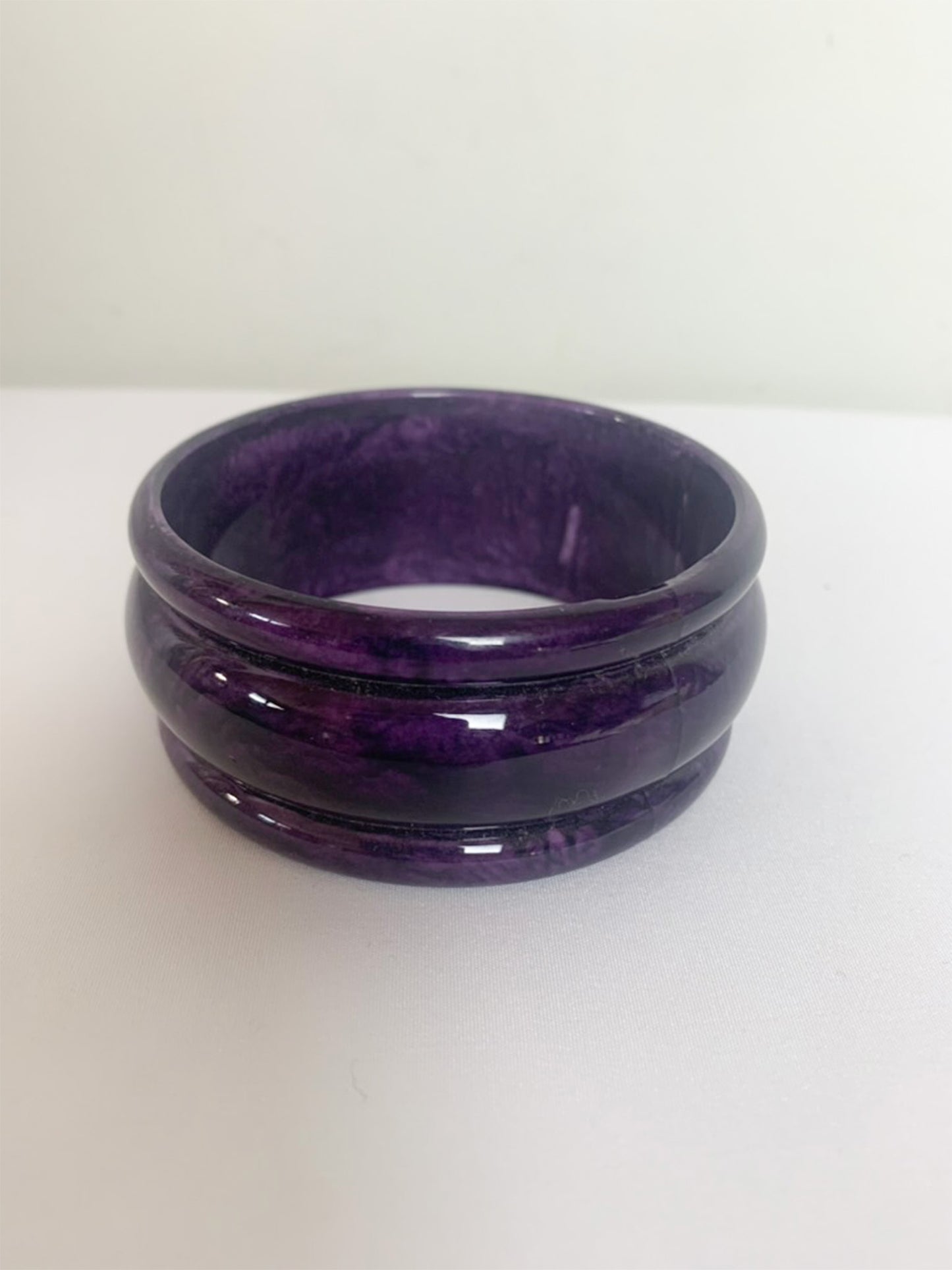 Bracelet manchette violet vintage