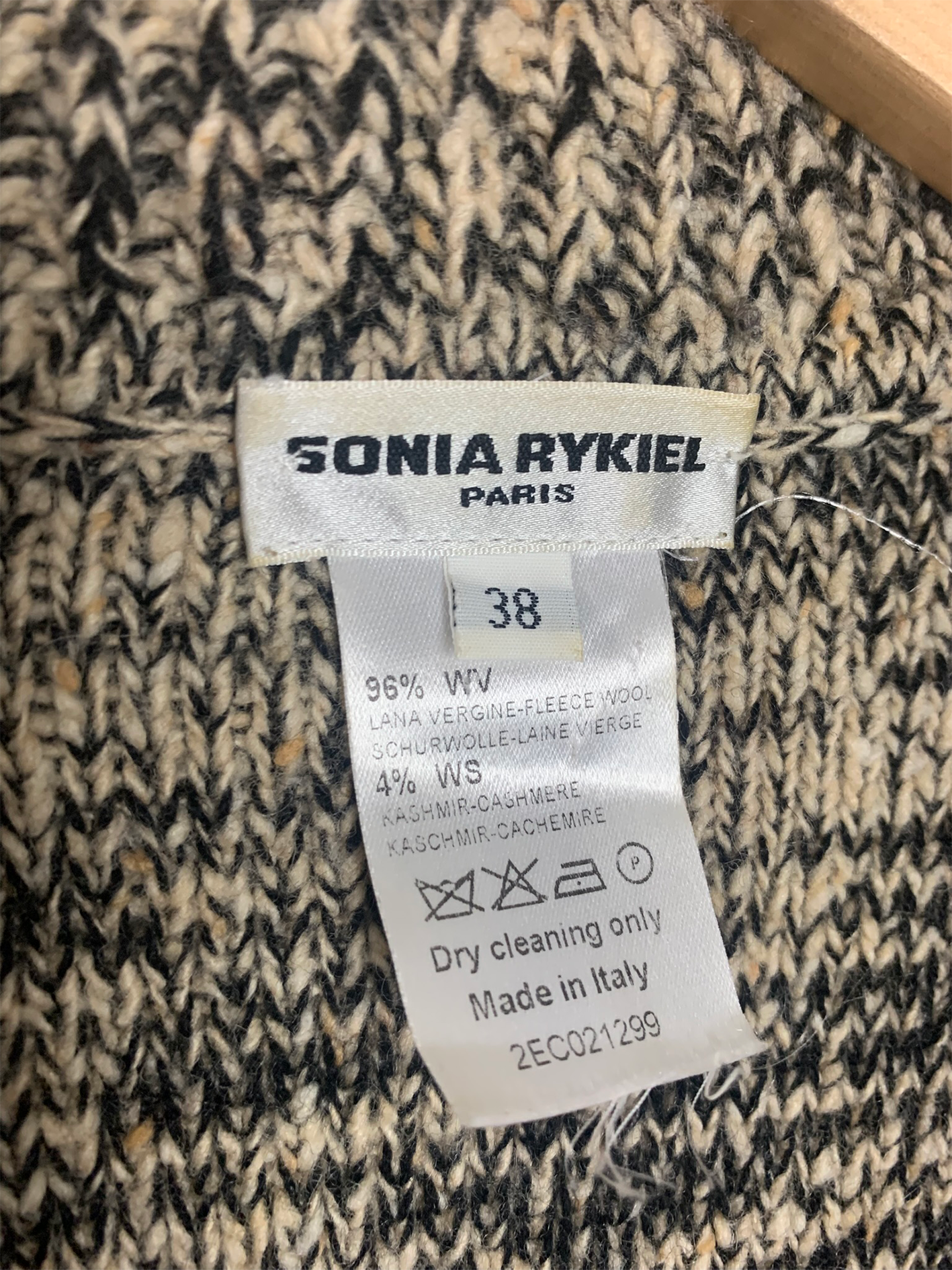 Cardigan mélange laine vierge et cachemire Sonia Rykiel