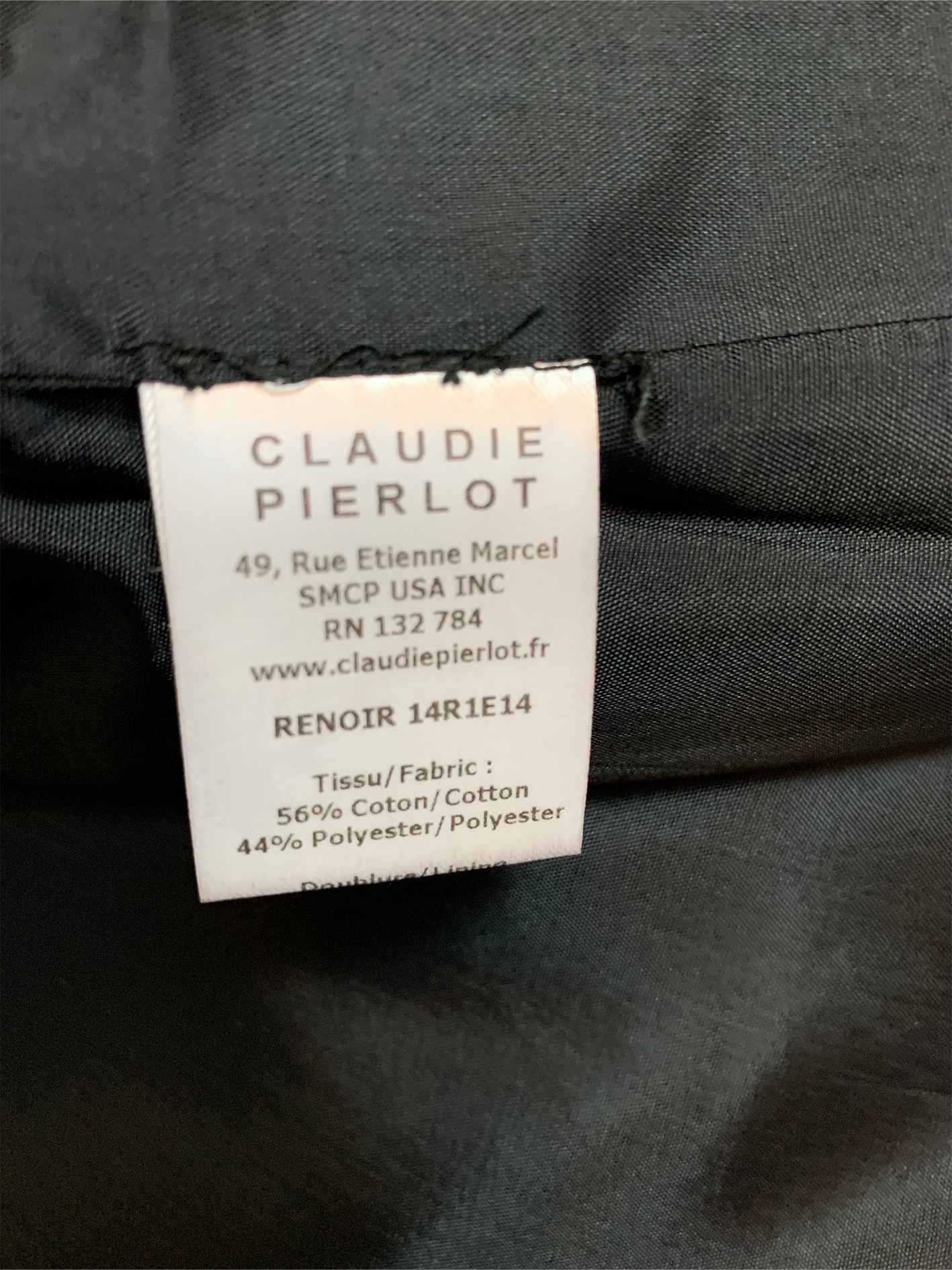 Robe bustier argentée Claudie Pierlot