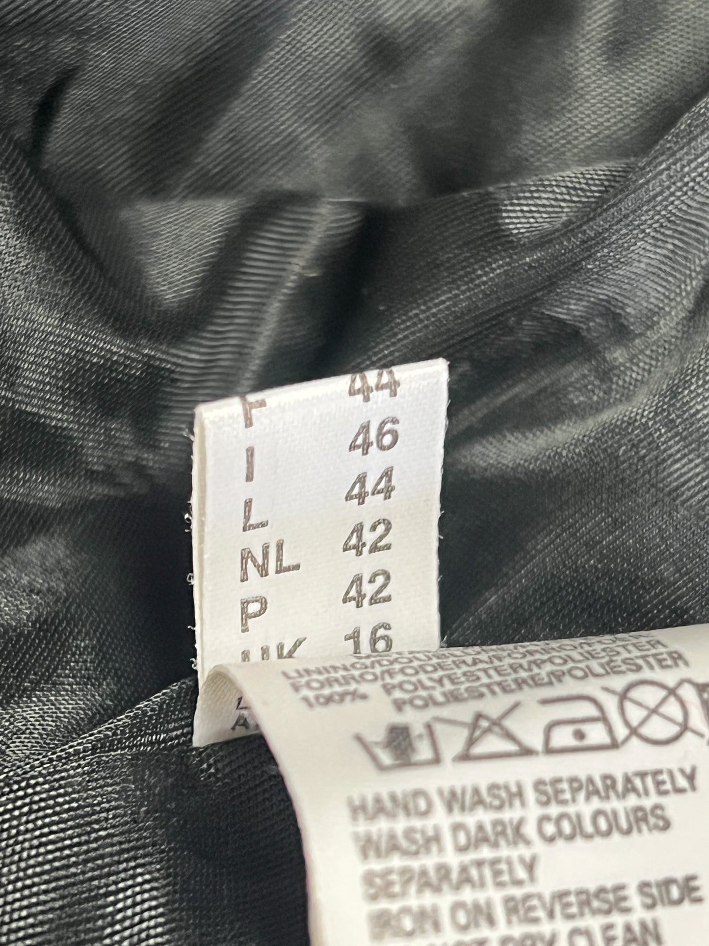 Robe Longue Vintage Années 90 Noir Pailleté Argenté - Col Montant - T38/40
