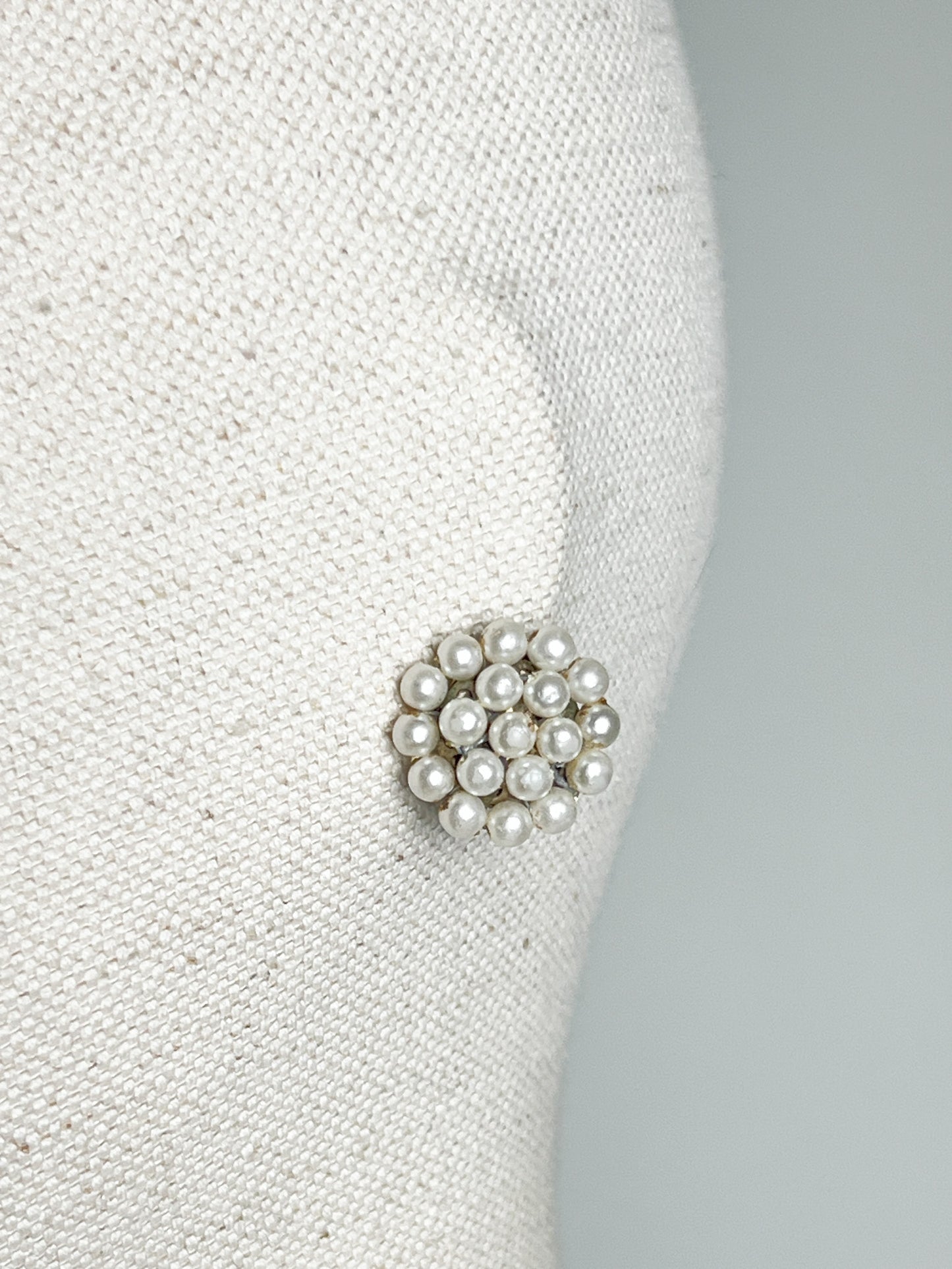 Boucles d'Oreilles Clip Vintage Années 80 90 Dorées & Perles Fantaisie - Rétro Chic