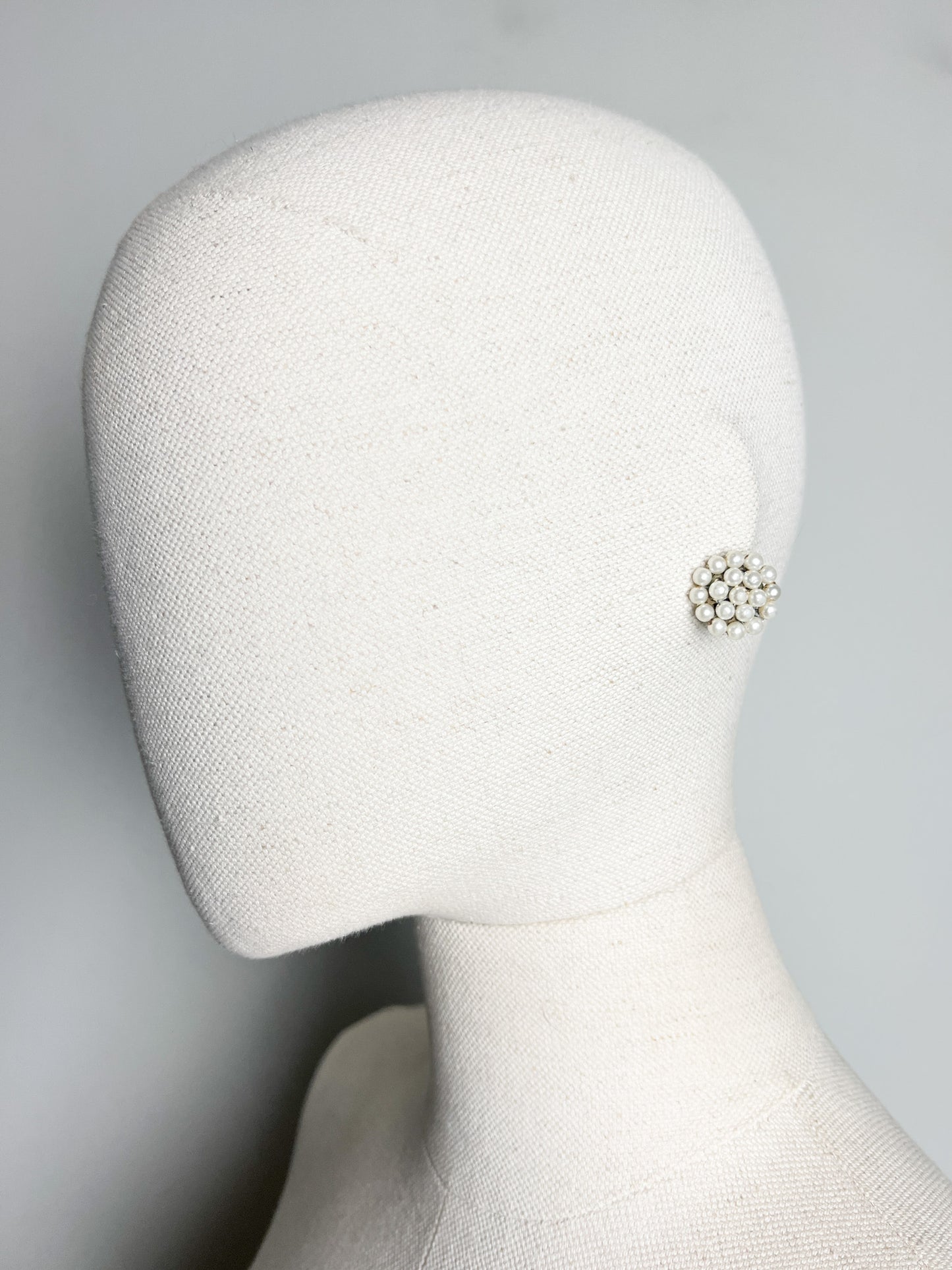 Boucles d'Oreilles Clip Vintage Années 80 90 Dorées & Perles Fantaisie - Rétro Chic