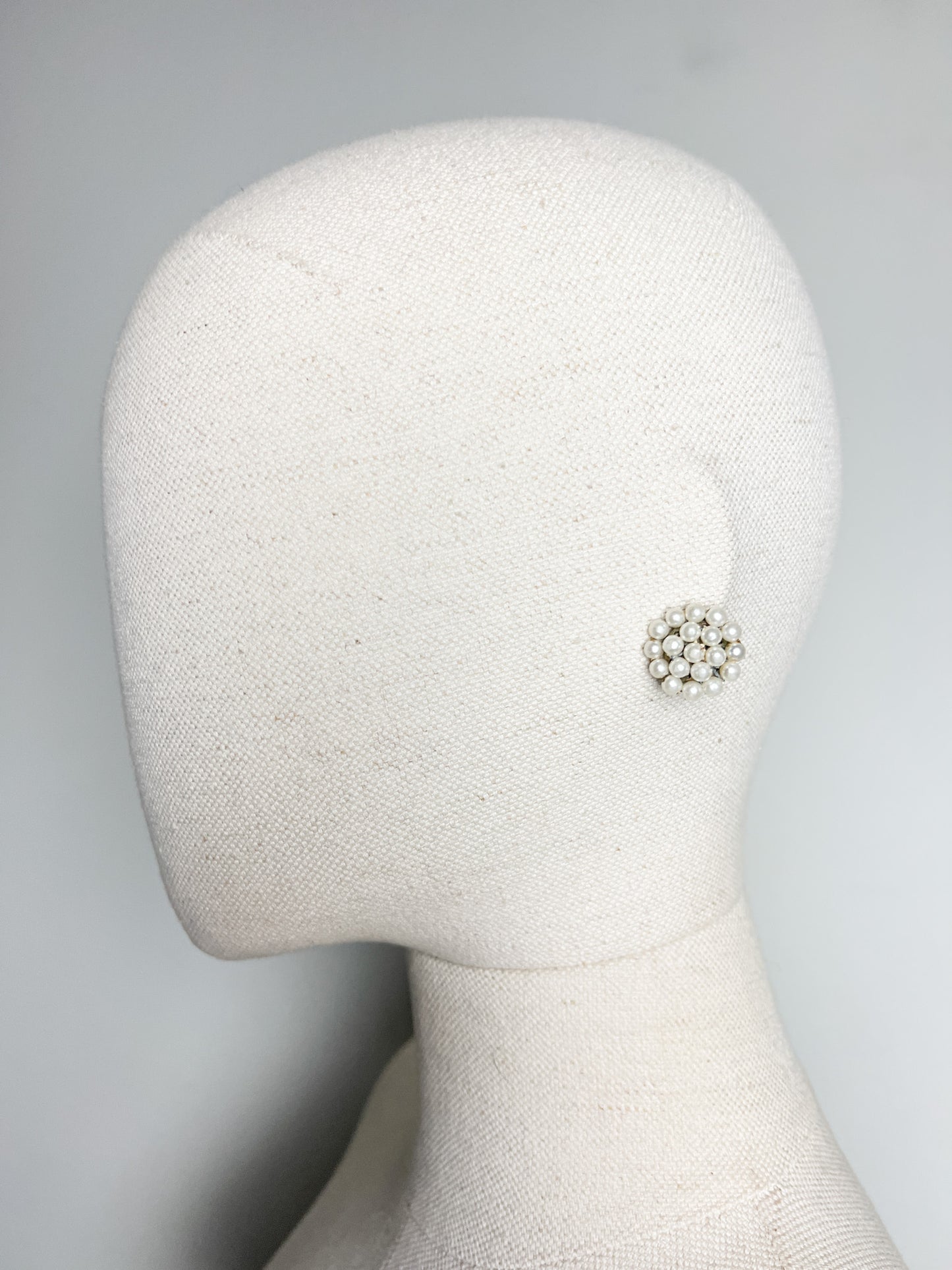 Boucles d'Oreilles Clip Vintage Années 80 90 Dorées & Perles Fantaisie - Rétro Chic