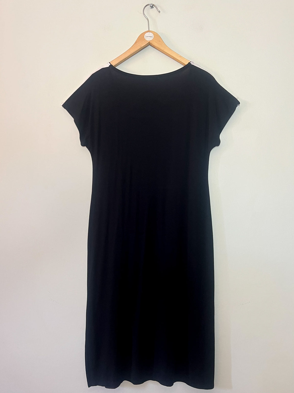 Robe vintage 90s/2000s Louis Féraud à imprimé baroque & liseré doré