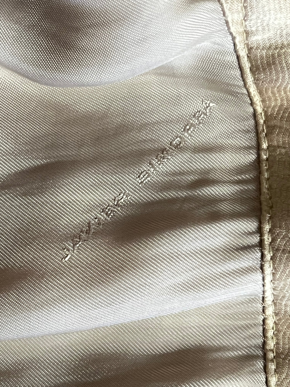 Jupe Longue Soie & Coton Beige – Volants Javier Simorra– T38