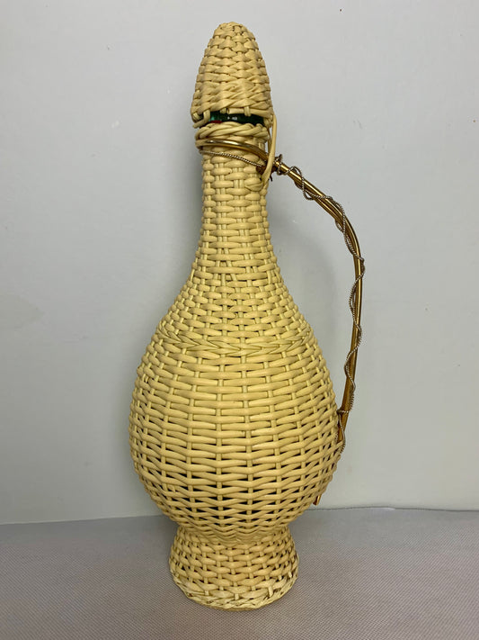 Bouteille scoubidou vintage années 60