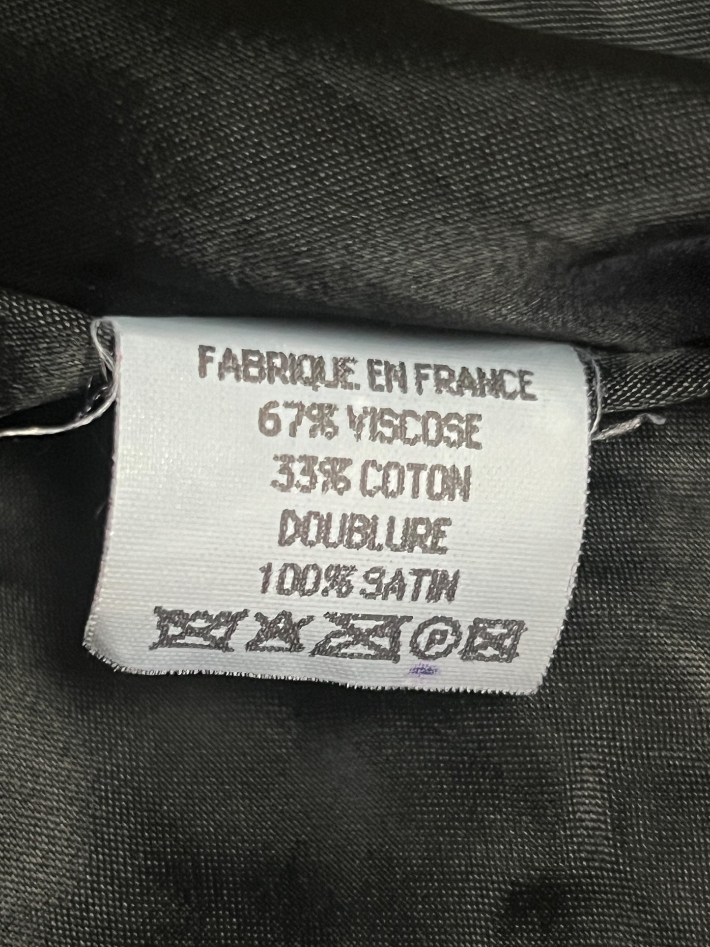 Manteau Vintage Années 80 90 Fausse Fourrure Astrakan Noir - Col/Poignets fausse fourrure poils plus Longs -T36/38