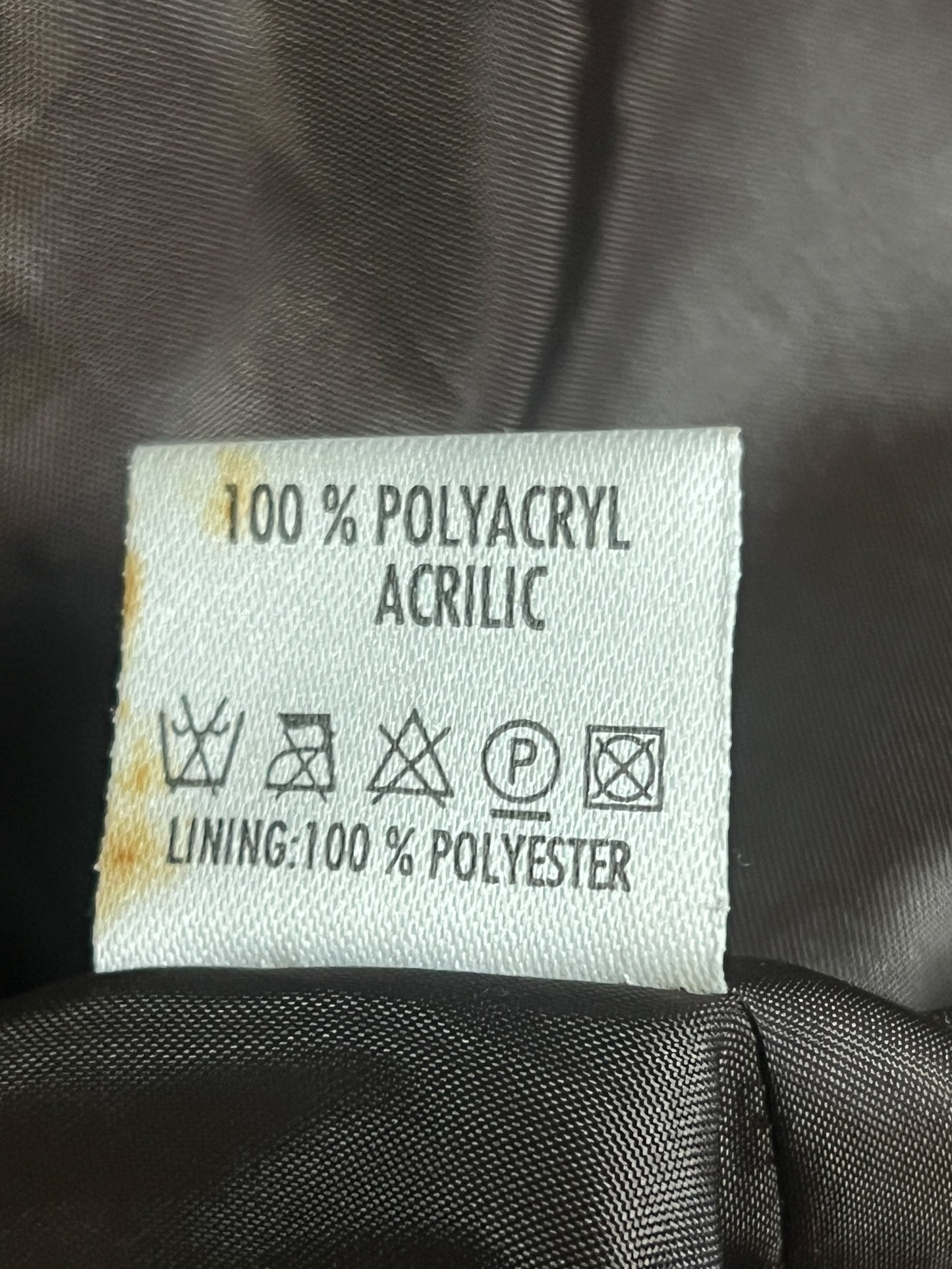 Manteau Vintage Années 80 90 Fausse Fourrure Polyacrylique Marron Col Châle Rétro - T36 Oversize