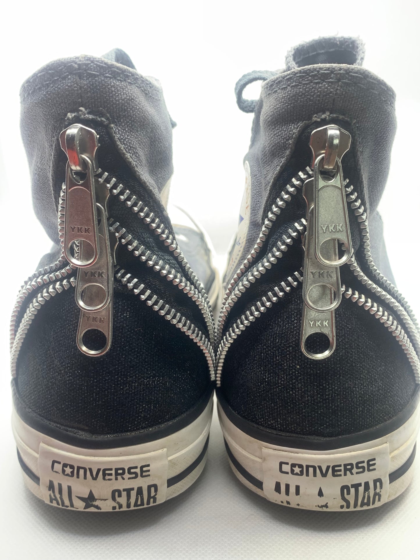 Baskets sneakers hautes gris métalisé Converse