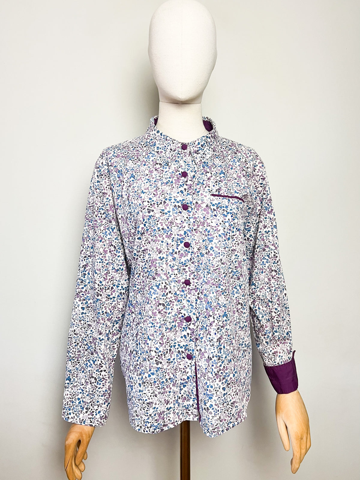 Chemisier 100% coton imprimé floral Liberty Mary Kimberley T. 48