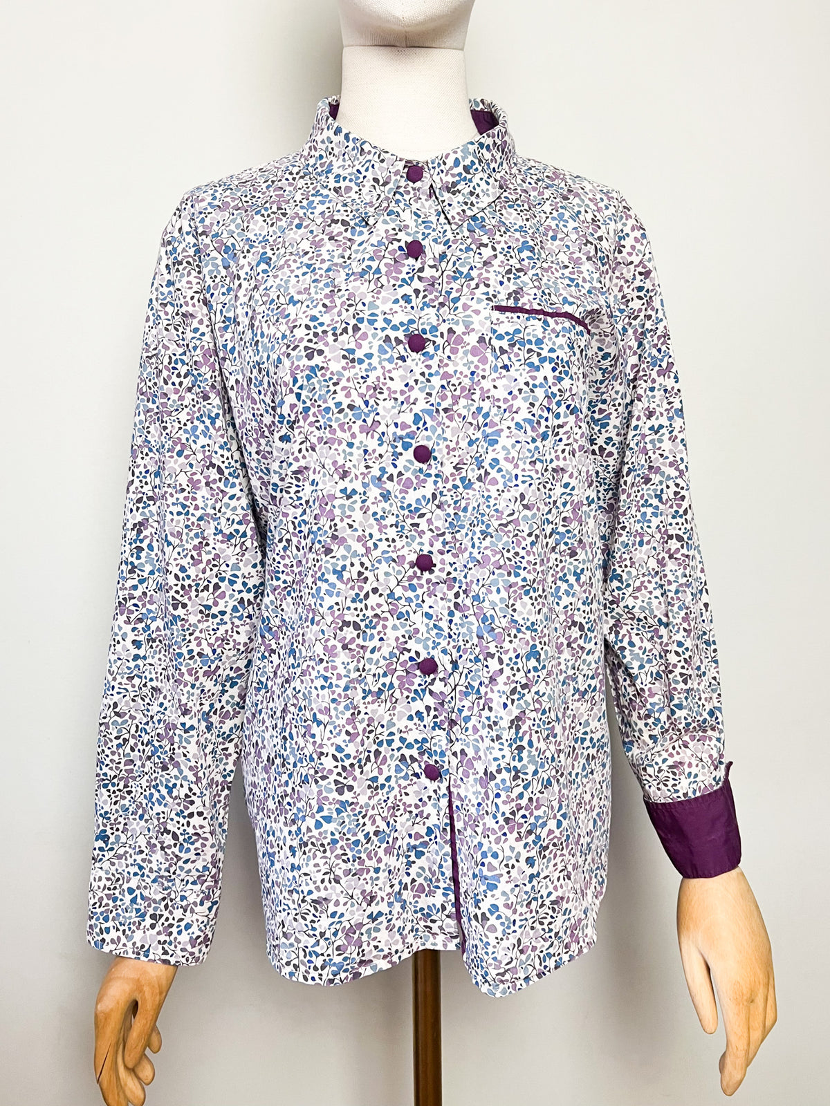 Chemisier 100% coton imprimé floral Liberty Mary Kimberley T. 48