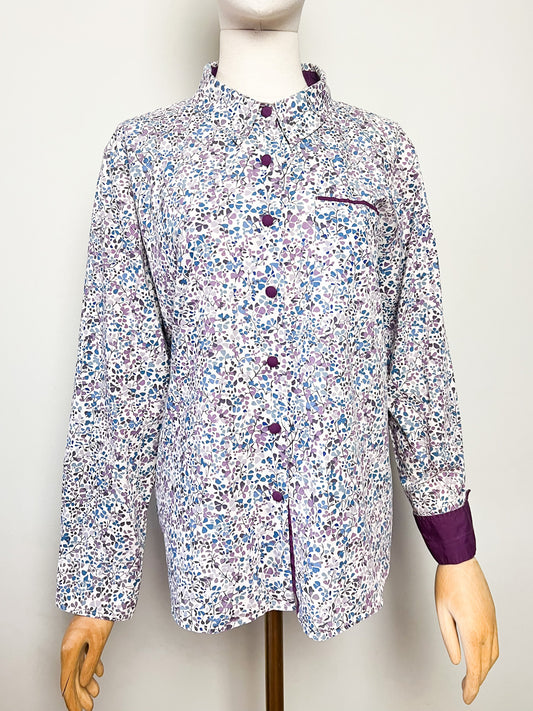 Chemisier 100% coton imprimé floral Liberty Mary Kimberley T. 48