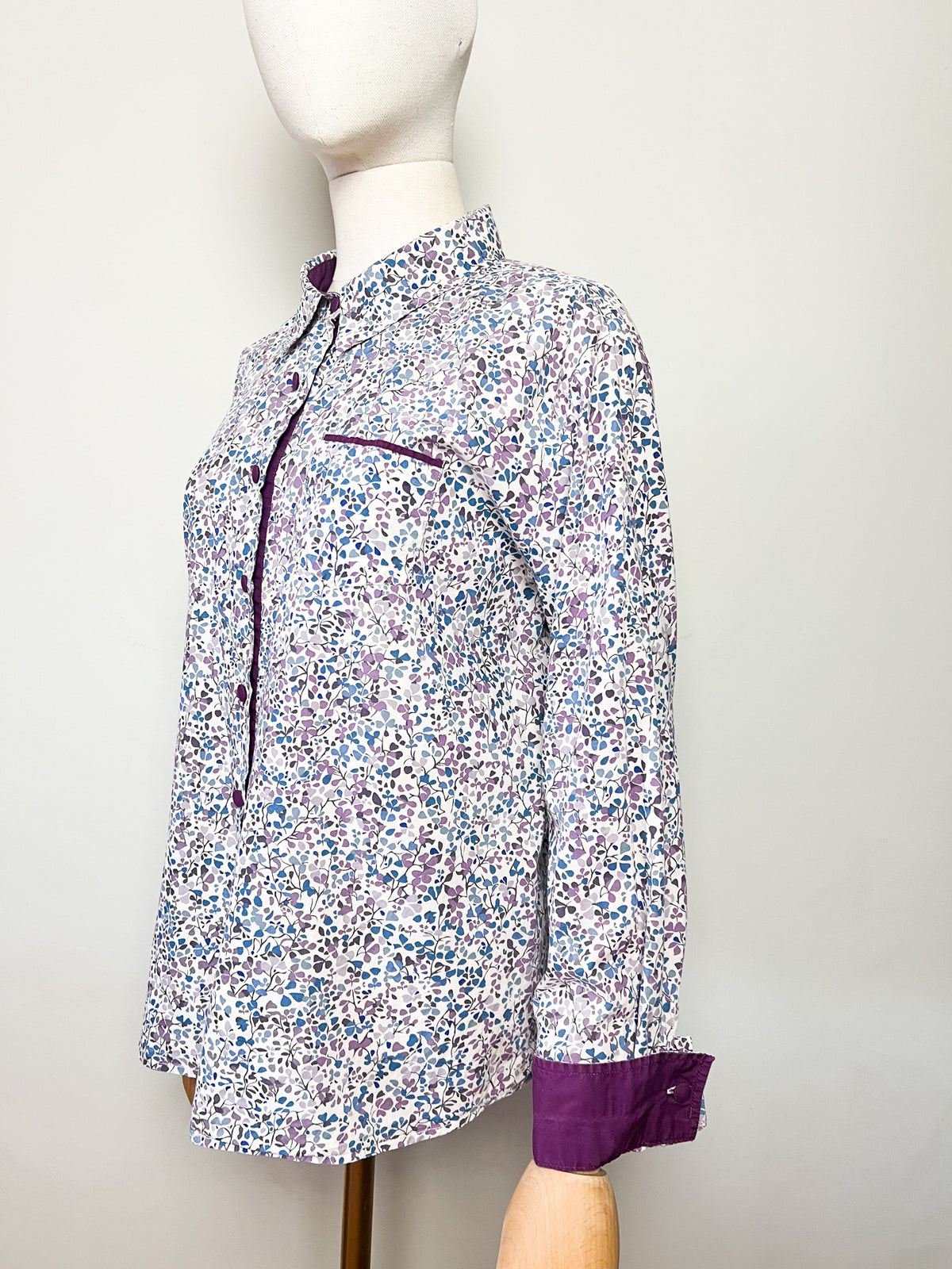 Chemisier 100% coton imprimé floral Liberty Mary Kimberley T. 48