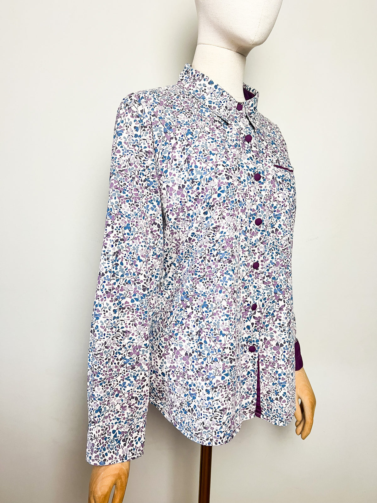 Chemisier 100% coton imprimé floral Liberty Mary Kimberley T. 48