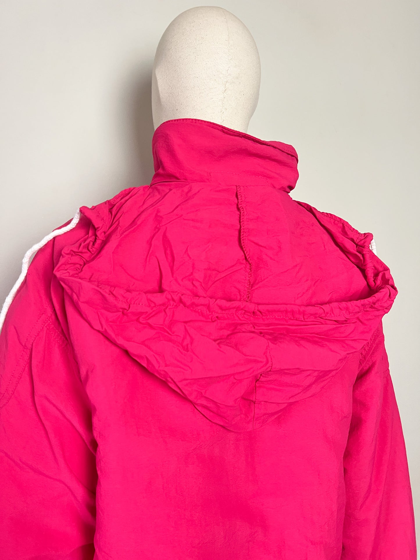 Blouson K-WAY Vintage Années 80 90 Rose Fuchsia - Collector- T. 42