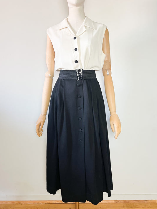 Robe d'été bicolore Cheap and Chic by Moschino Vintage 90s T. 40 (M) — Made in Italy