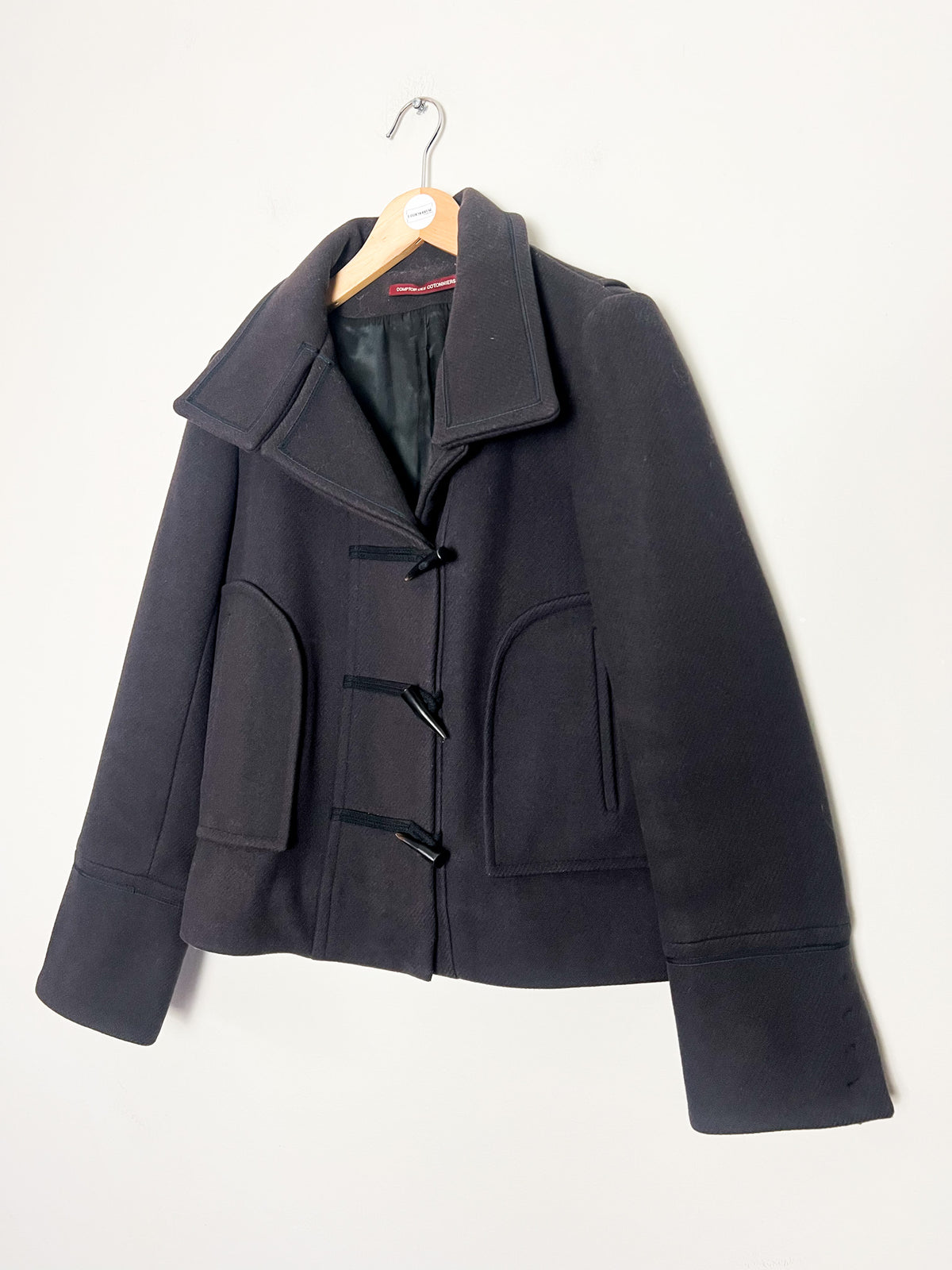 Veste courte en laine marron glacé Comptoir des Cotonniers — T38