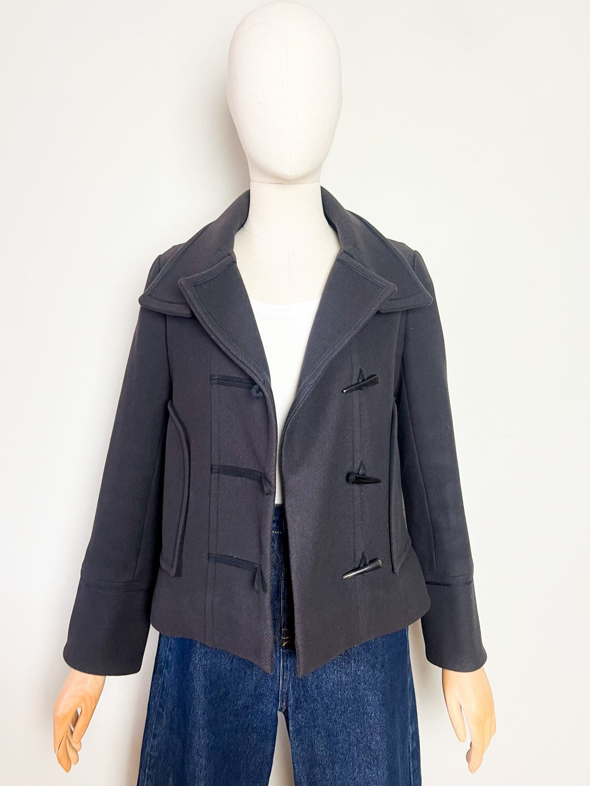 Veste courte en laine marron glacé Comptoir des Cotonniers — T38