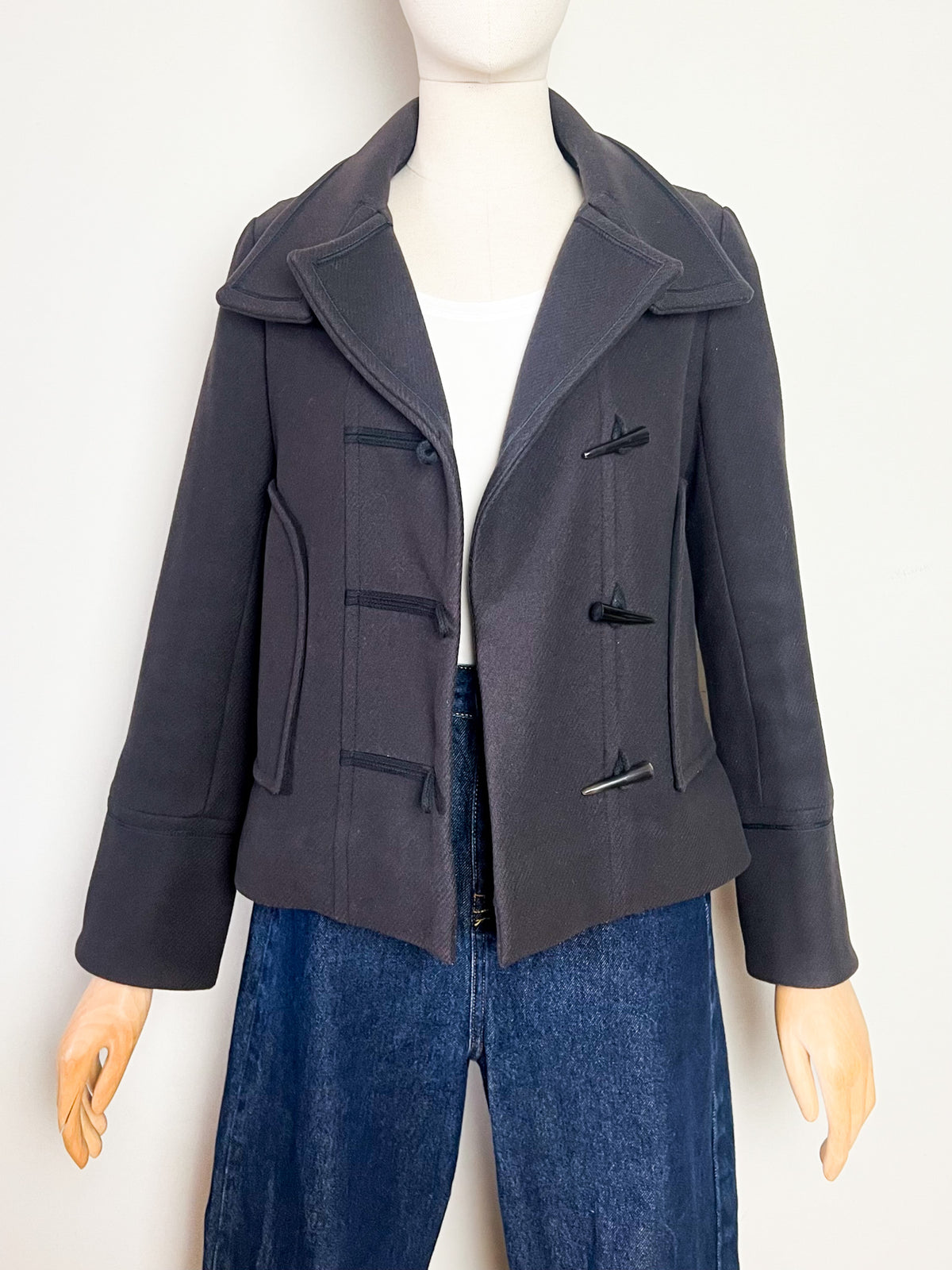 Veste courte en laine marron glacé Comptoir des Cotonniers — T38