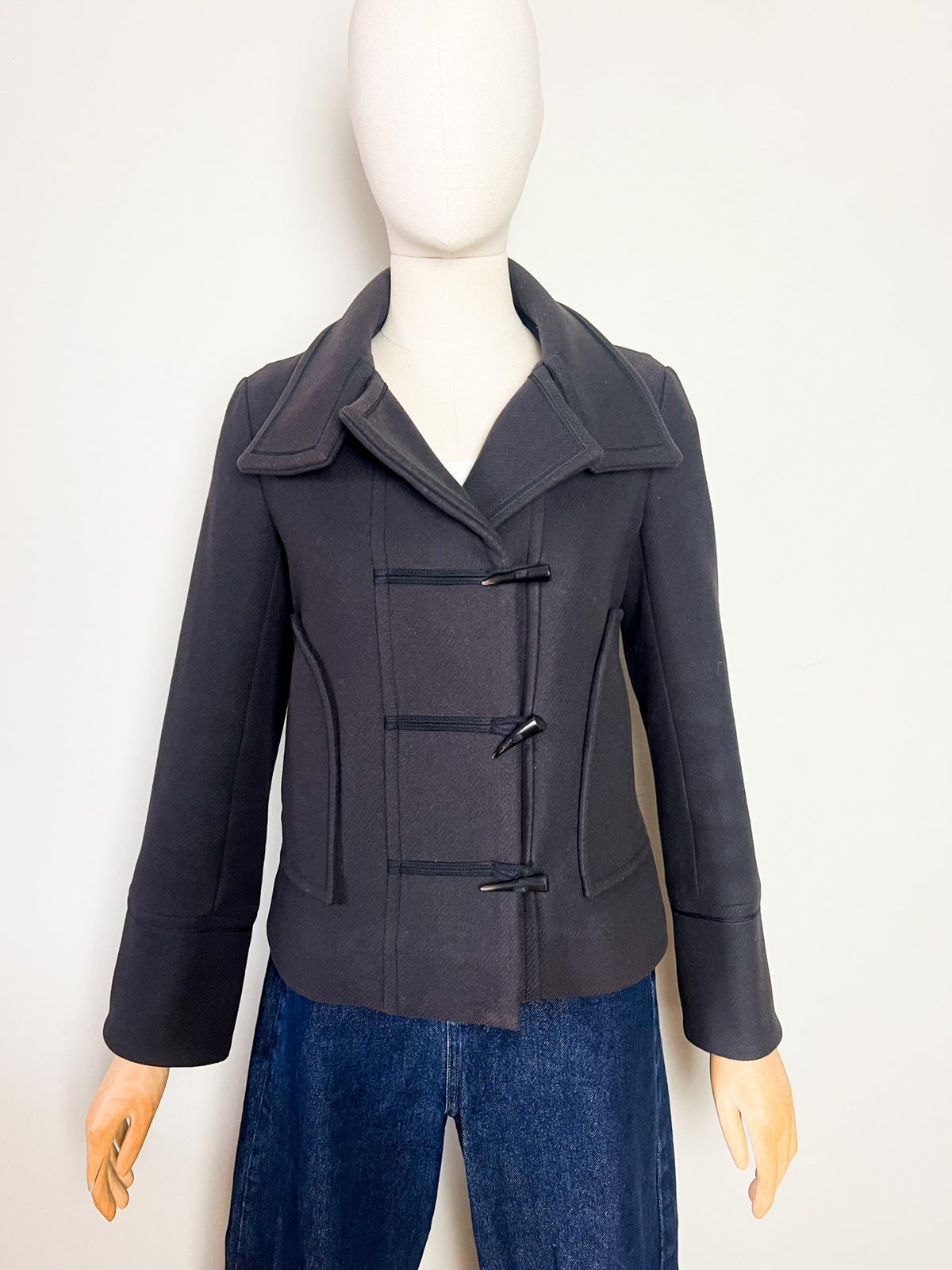 Veste courte en laine marron glacé Comptoir des Cotonniers — T38