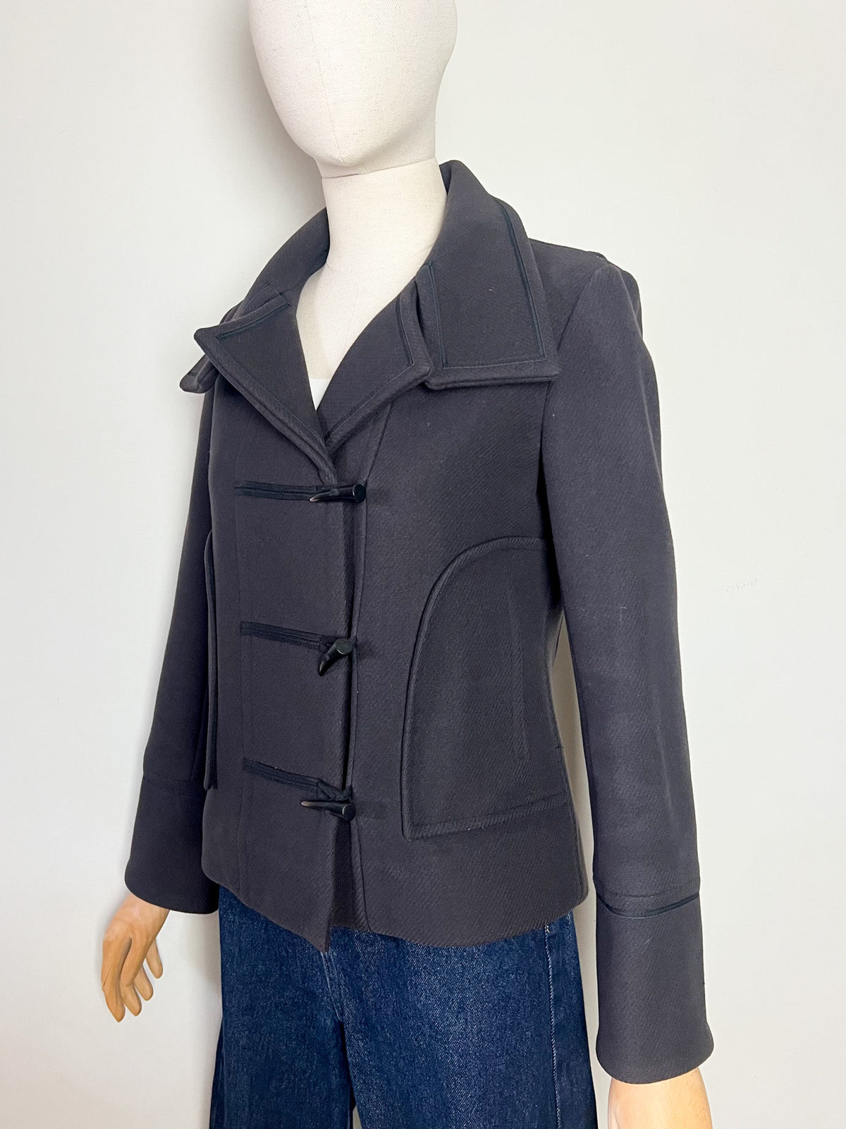 Veste courte en laine marron glacé Comptoir des Cotonniers — T38
