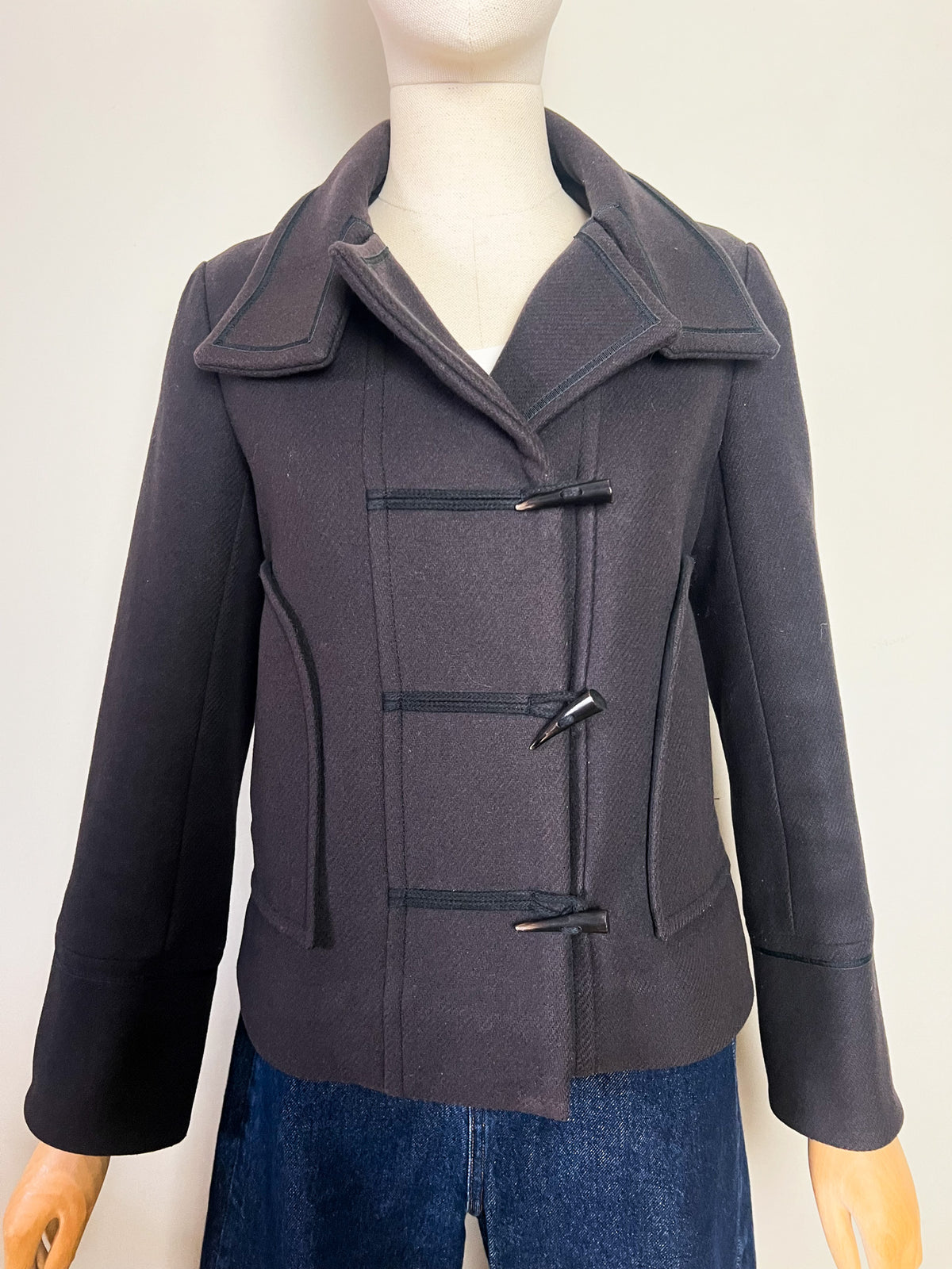 Veste courte en laine marron glacé Comptoir des Cotonniers — T38