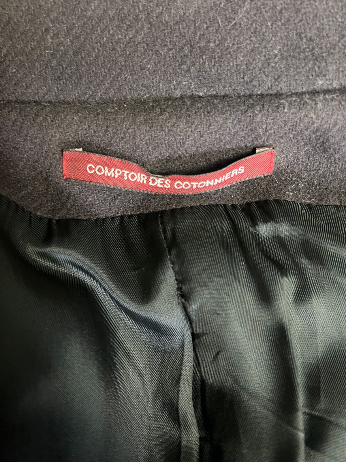 Veste courte en laine marron glacé Comptoir des Cotonniers — T38