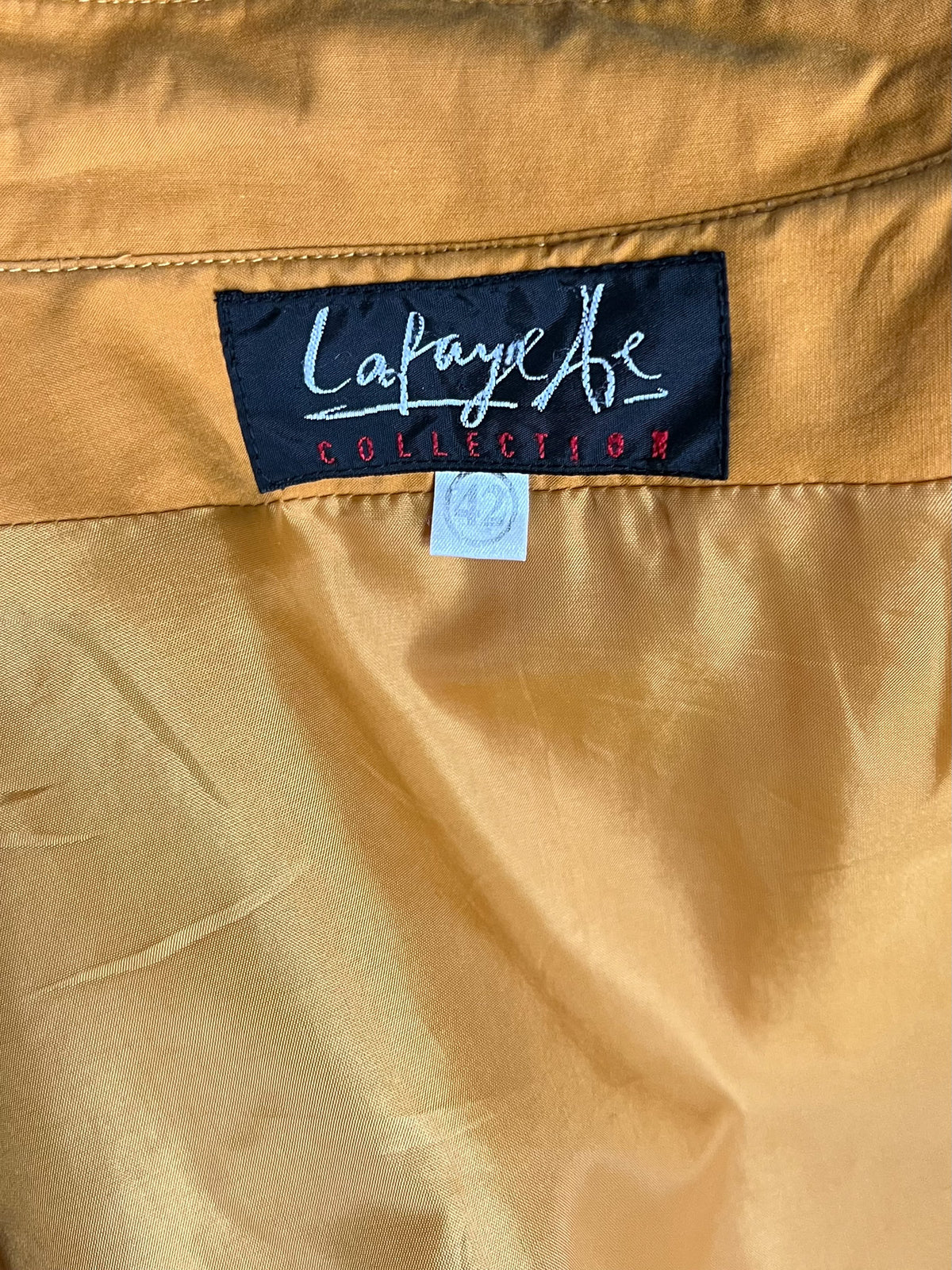 Trench long oversize vintage années 80 90 jaune safran moutarde  T42