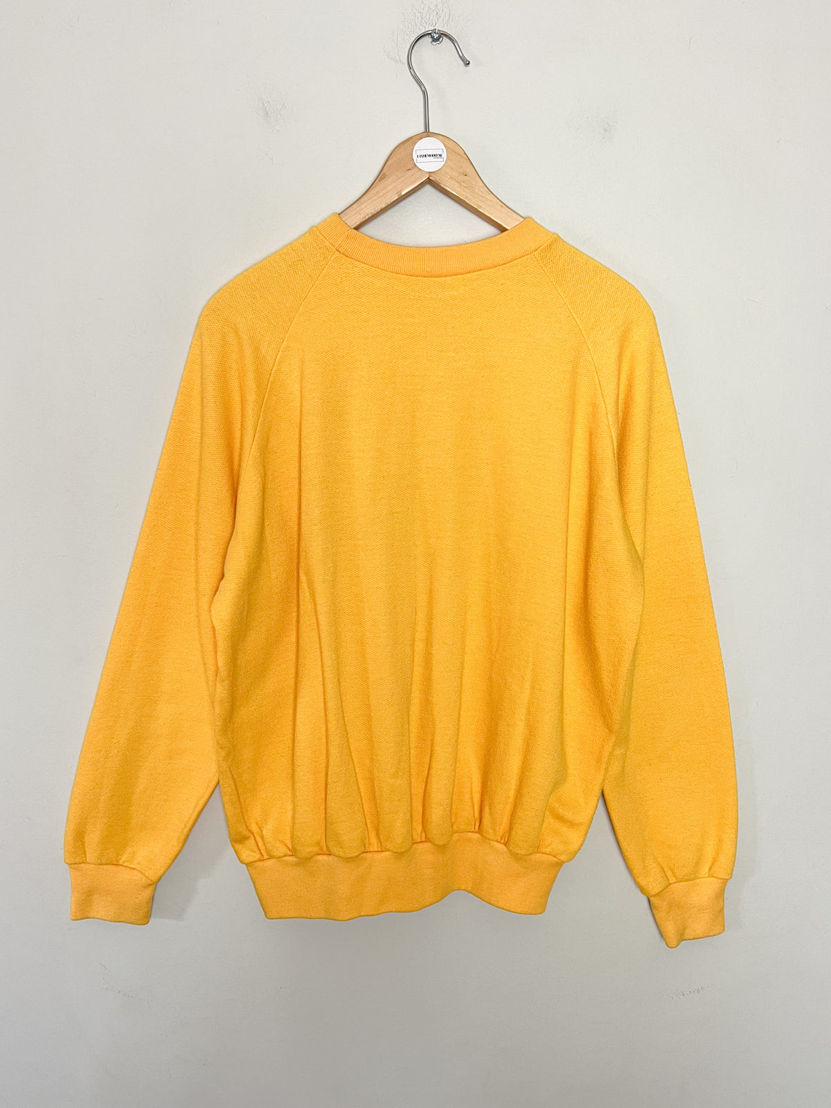 Sweatshirt Nike vintage années 70 80 jaune Made in Spain JOBE S.L. T S/M