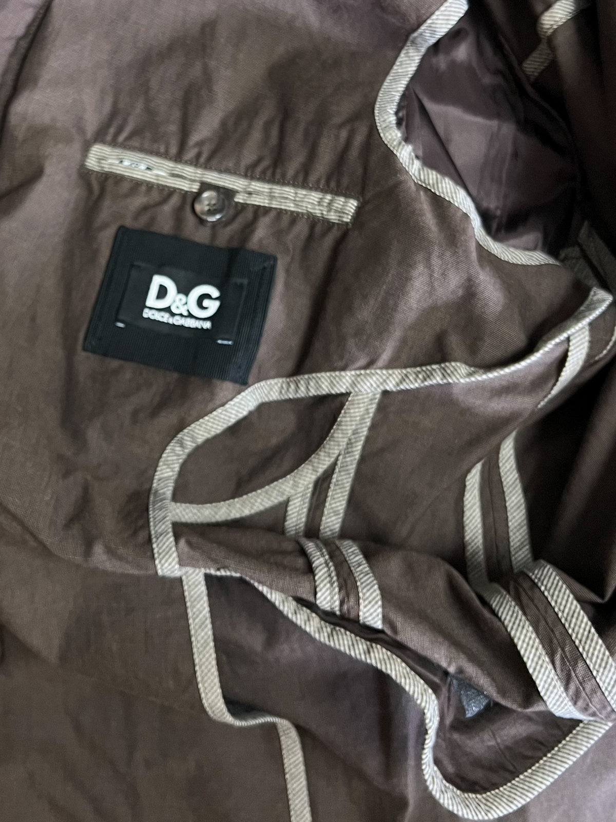Veste saharienne militaire D&G Dolce & Gabbana marron T48 / M