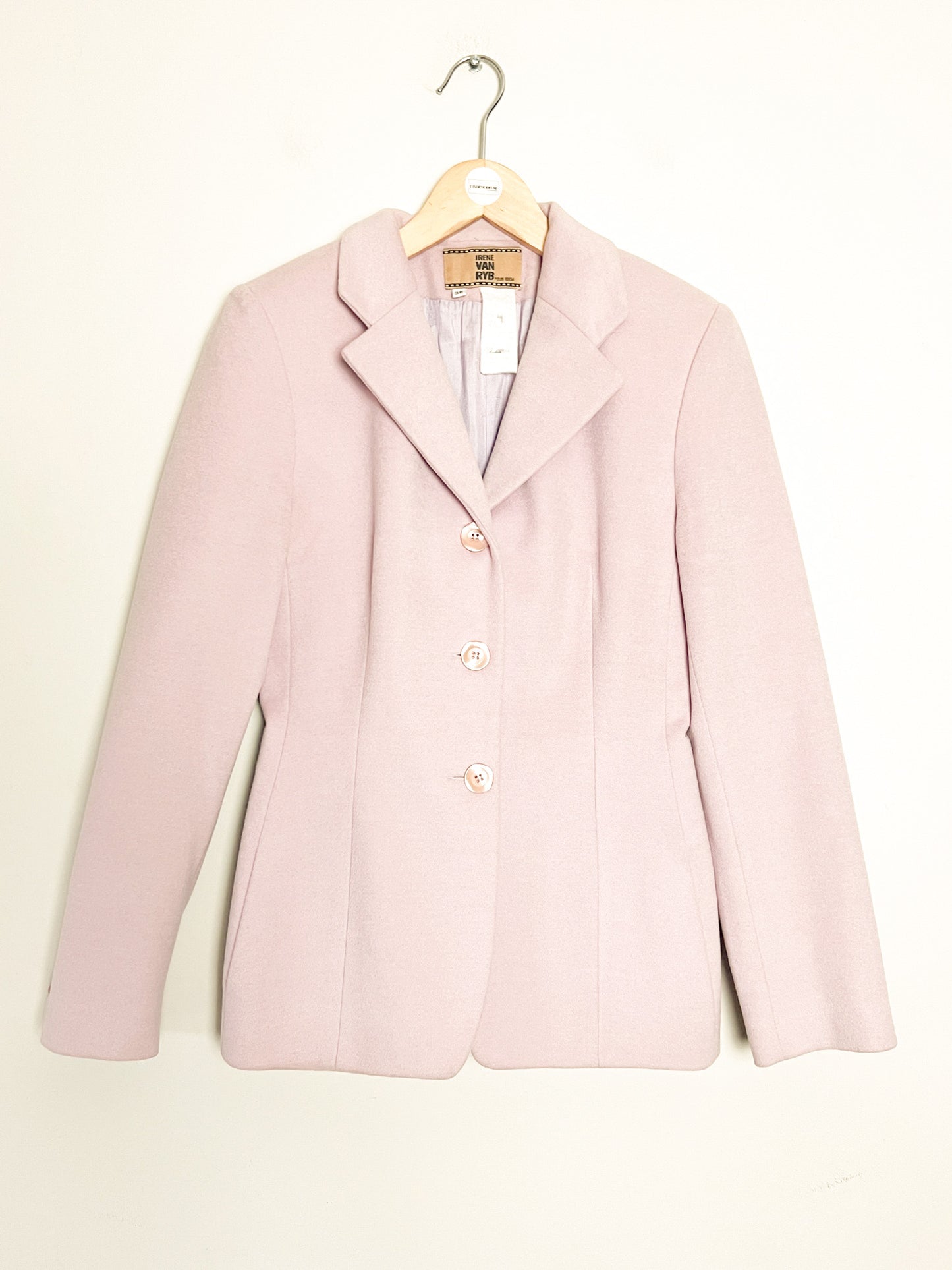 Veste Vintage Irene Van Ryb - Laine, Angora & Cachemire - Rose/Lila - T. 38