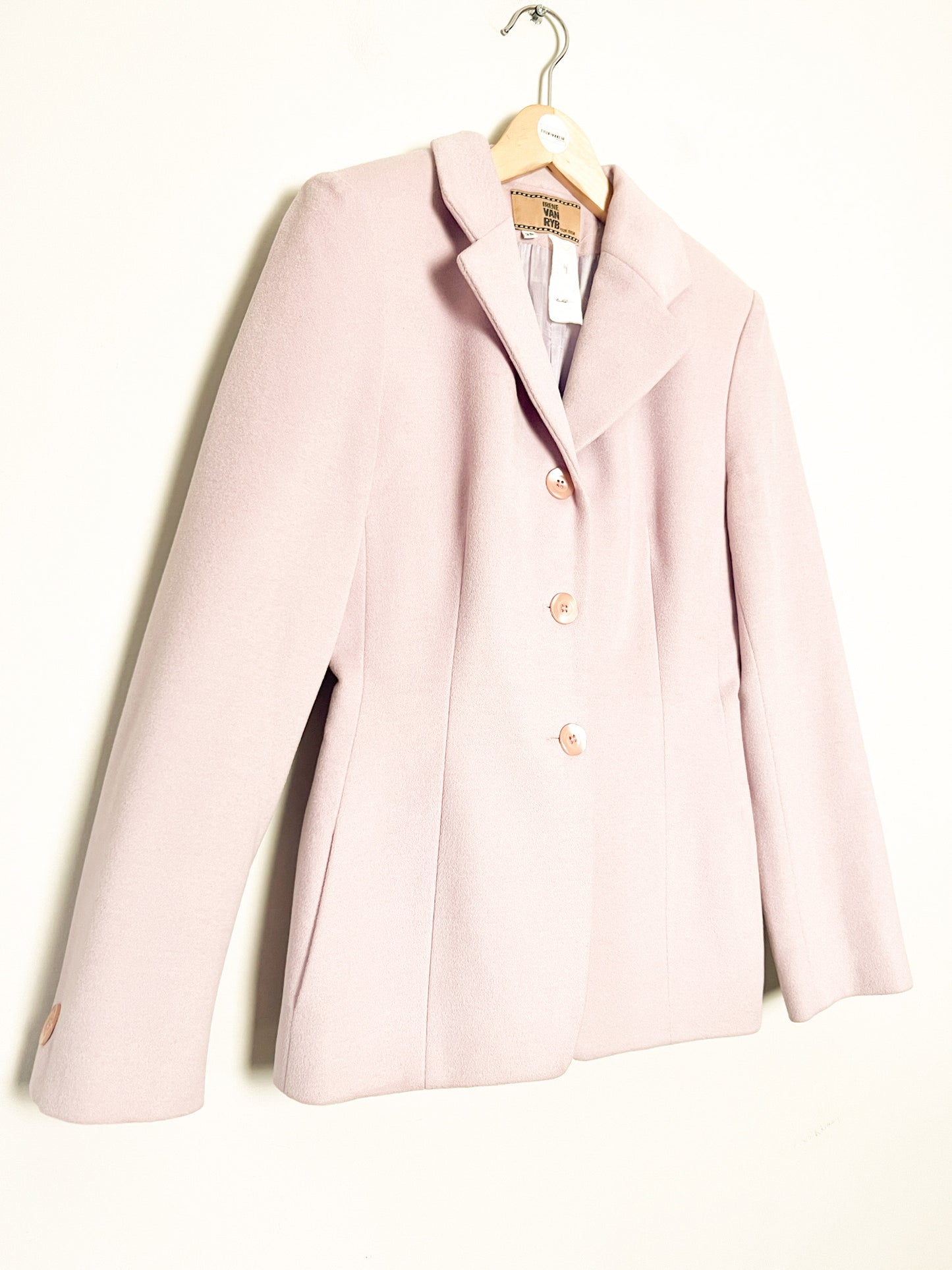 Veste Vintage Irene Van Ryb - Laine, Angora & Cachemire - Rose/Lila - T. 38
