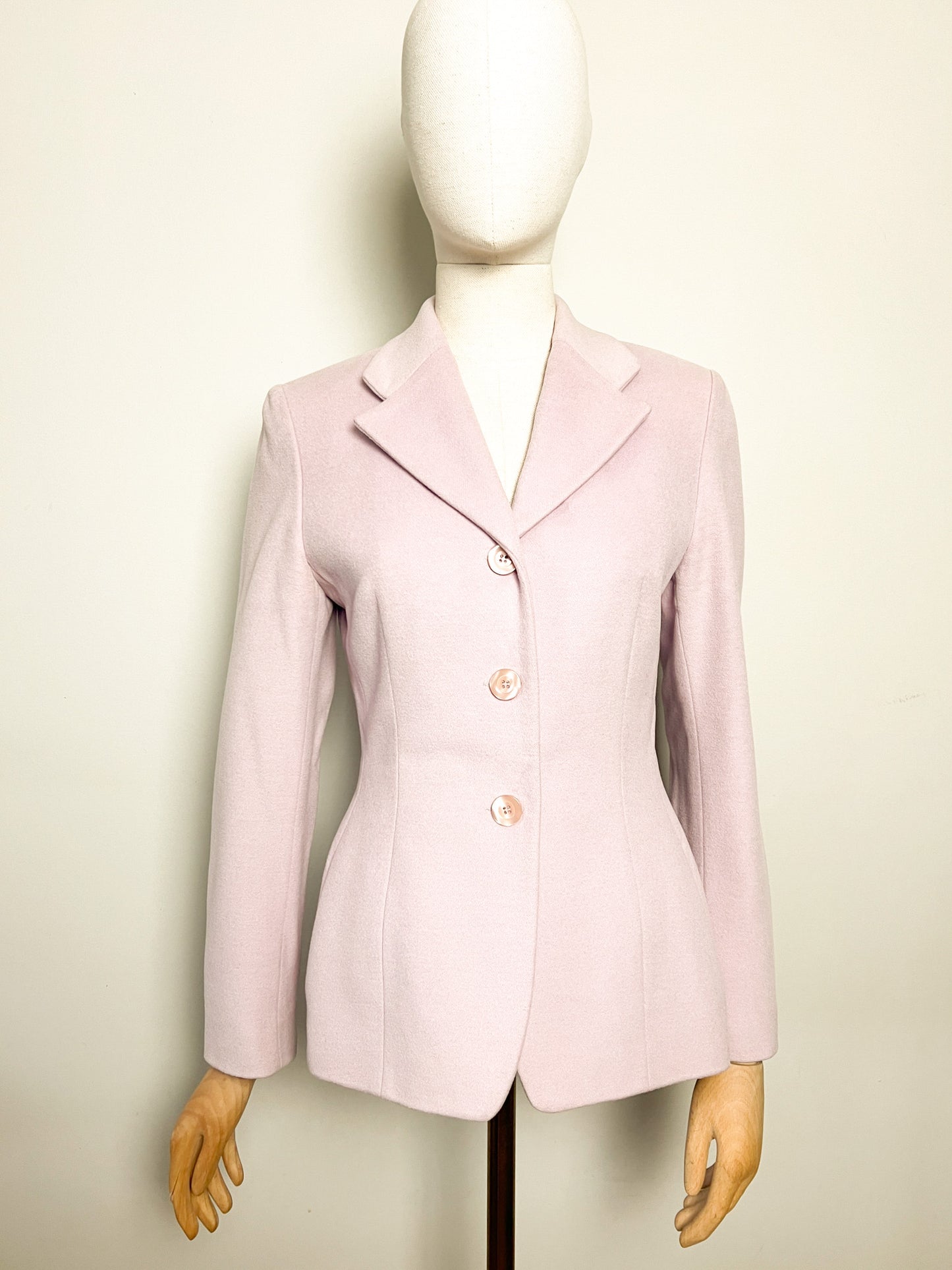 Veste Vintage Irene Van Ryb - Laine, Angora & Cachemire - Rose/Lila - T. 38
