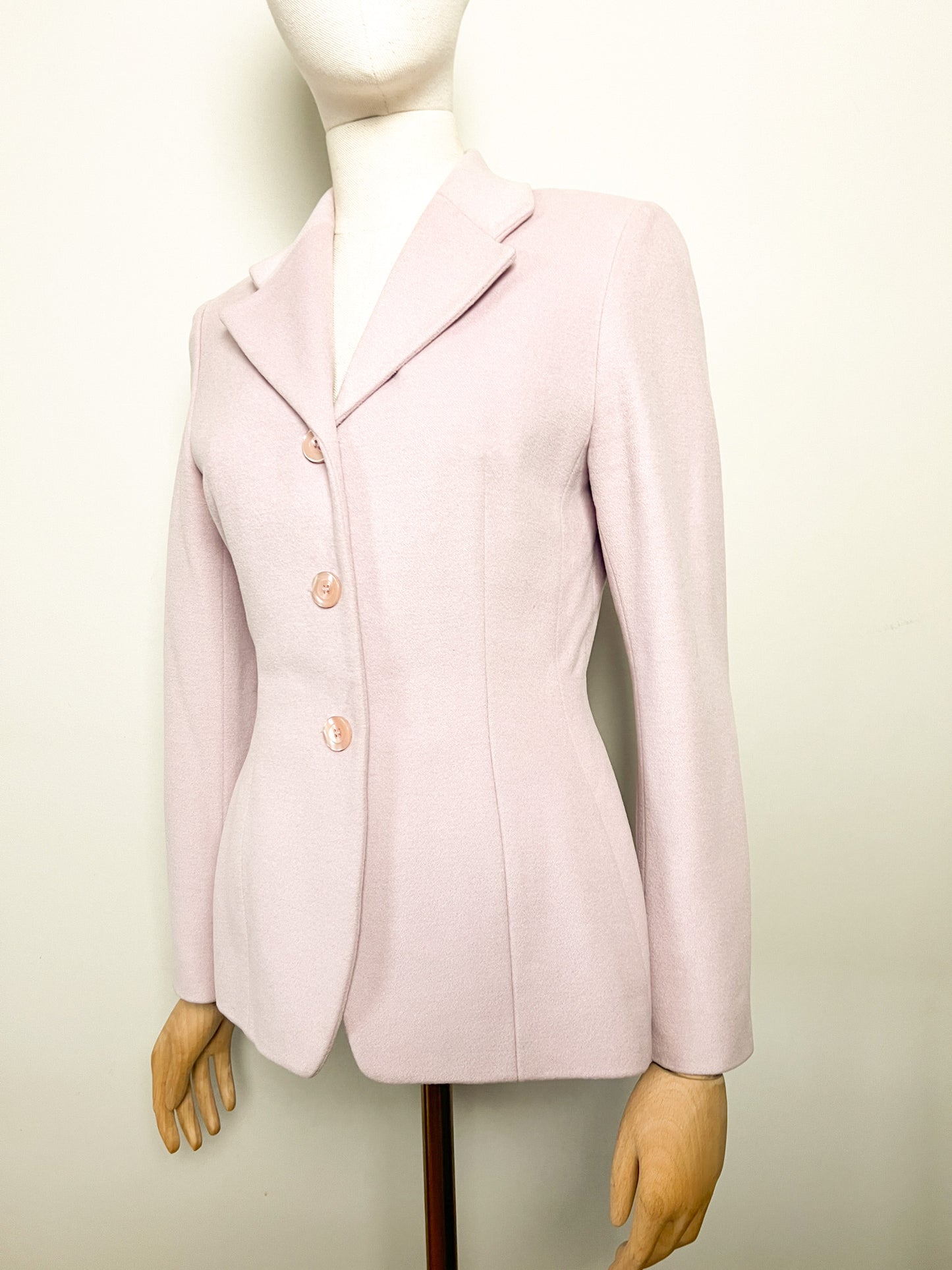 Veste Vintage Irene Van Ryb - Laine, Angora & Cachemire - Rose/Lila - T. 38