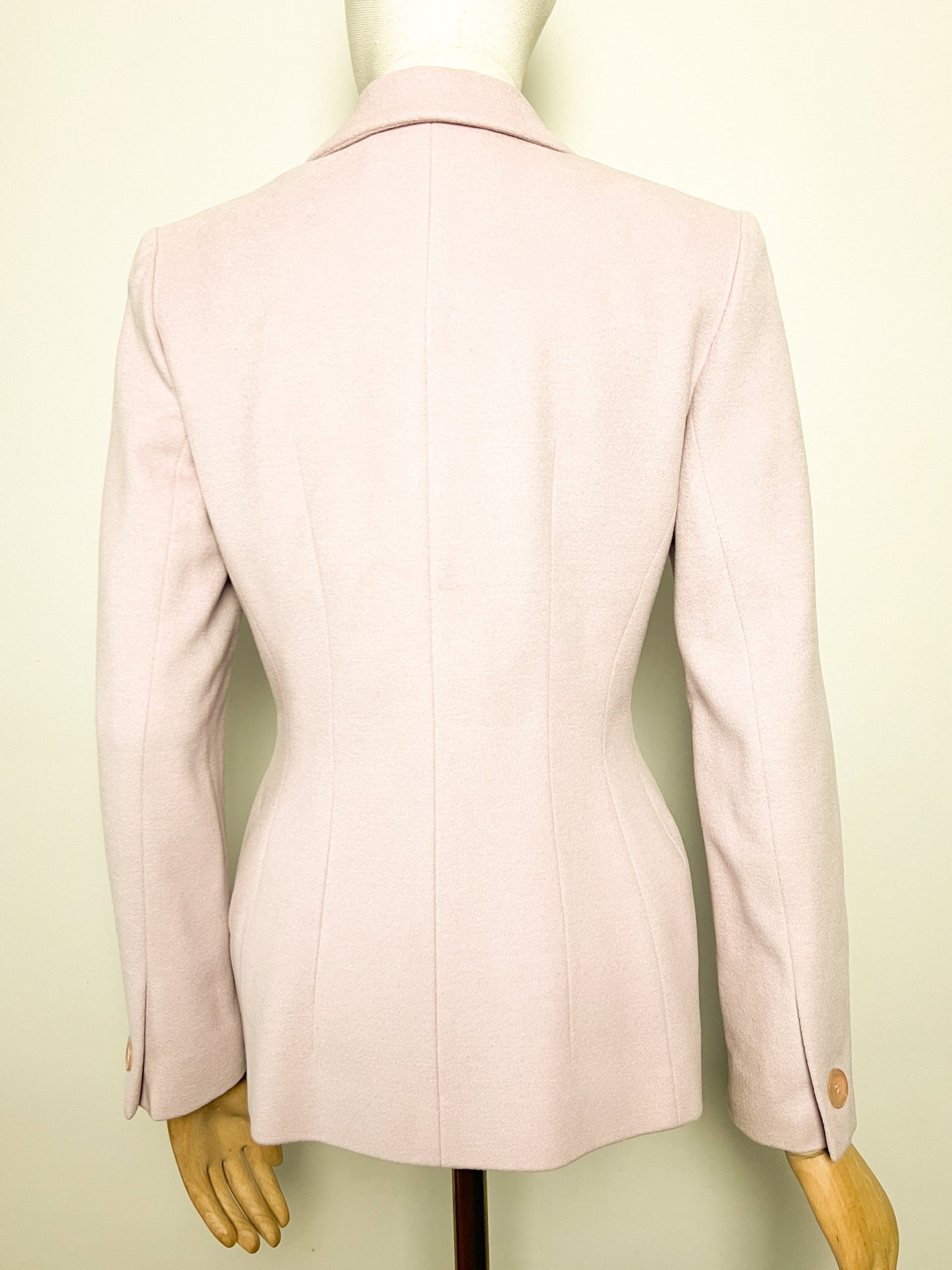 Veste Vintage Irene Van Ryb - Laine, Angora & Cachemire - Rose/Lila - T. 38