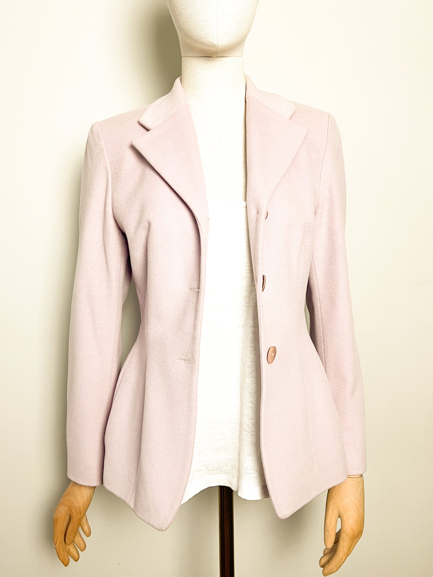Veste Vintage Irene Van Ryb - Laine, Angora & Cachemire - Rose/Lila - T. 38
